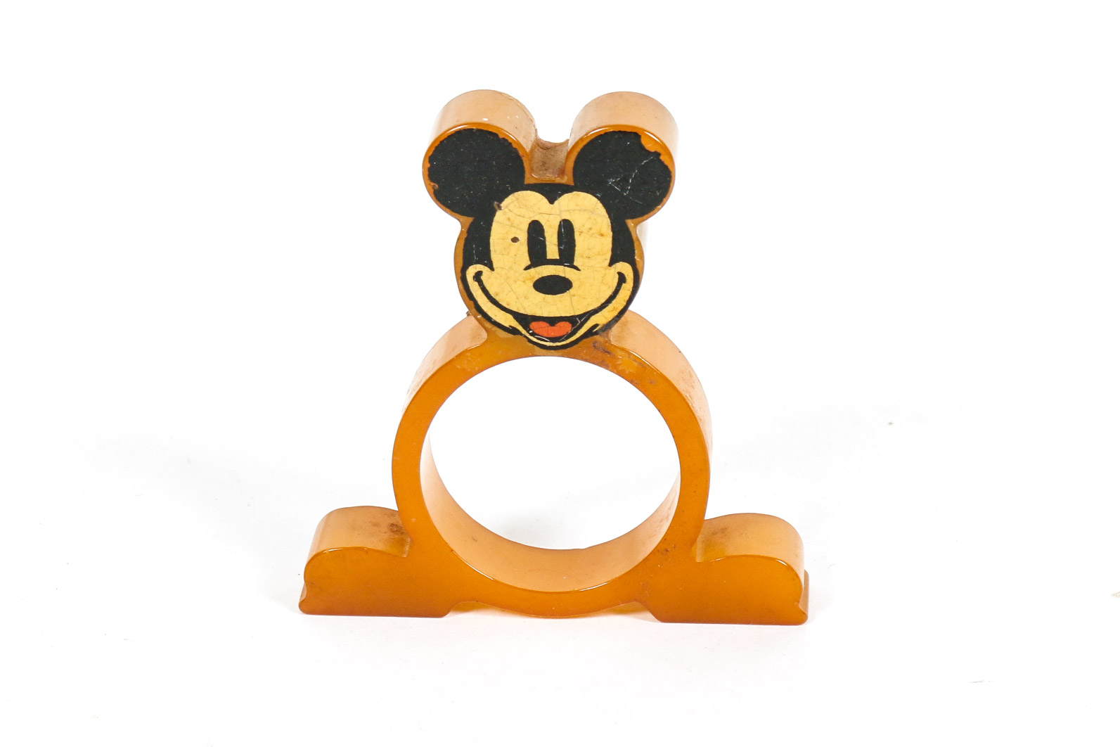 Vintage Mickey Mouse Bakelite Napkin Ring and Book