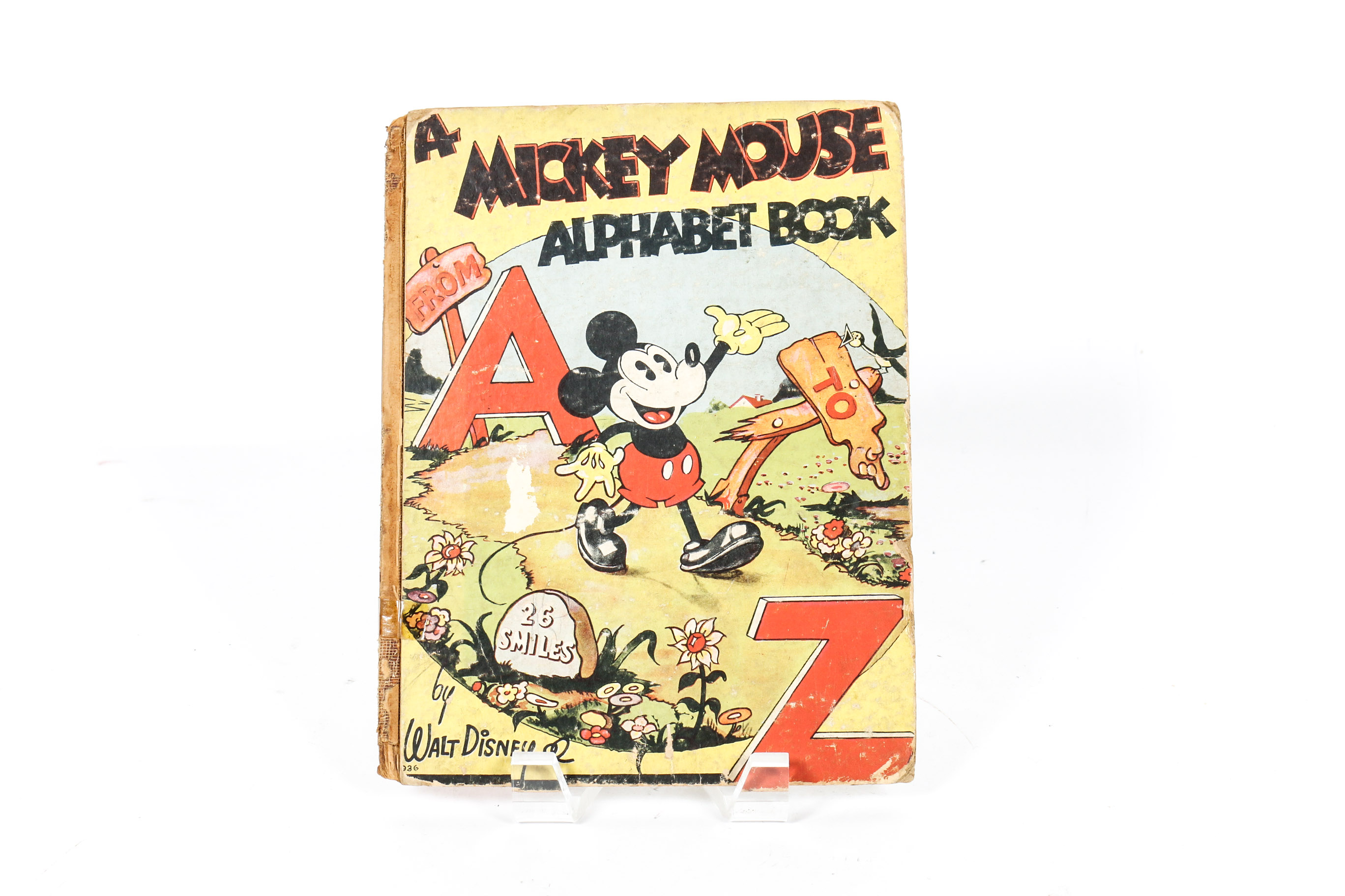 Vintage Mickey Mouse Bakelite Napkin Ring and Book