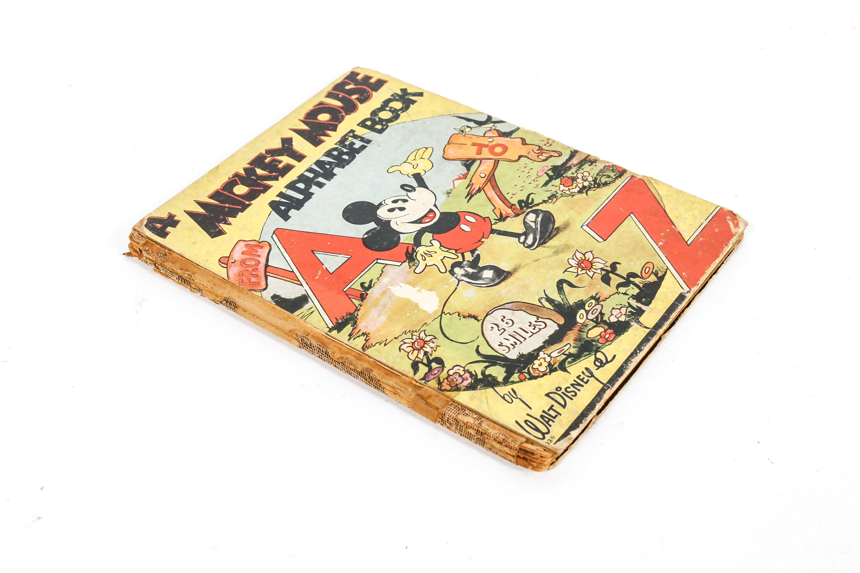 Vintage Mickey Mouse Bakelite Napkin Ring and Book
