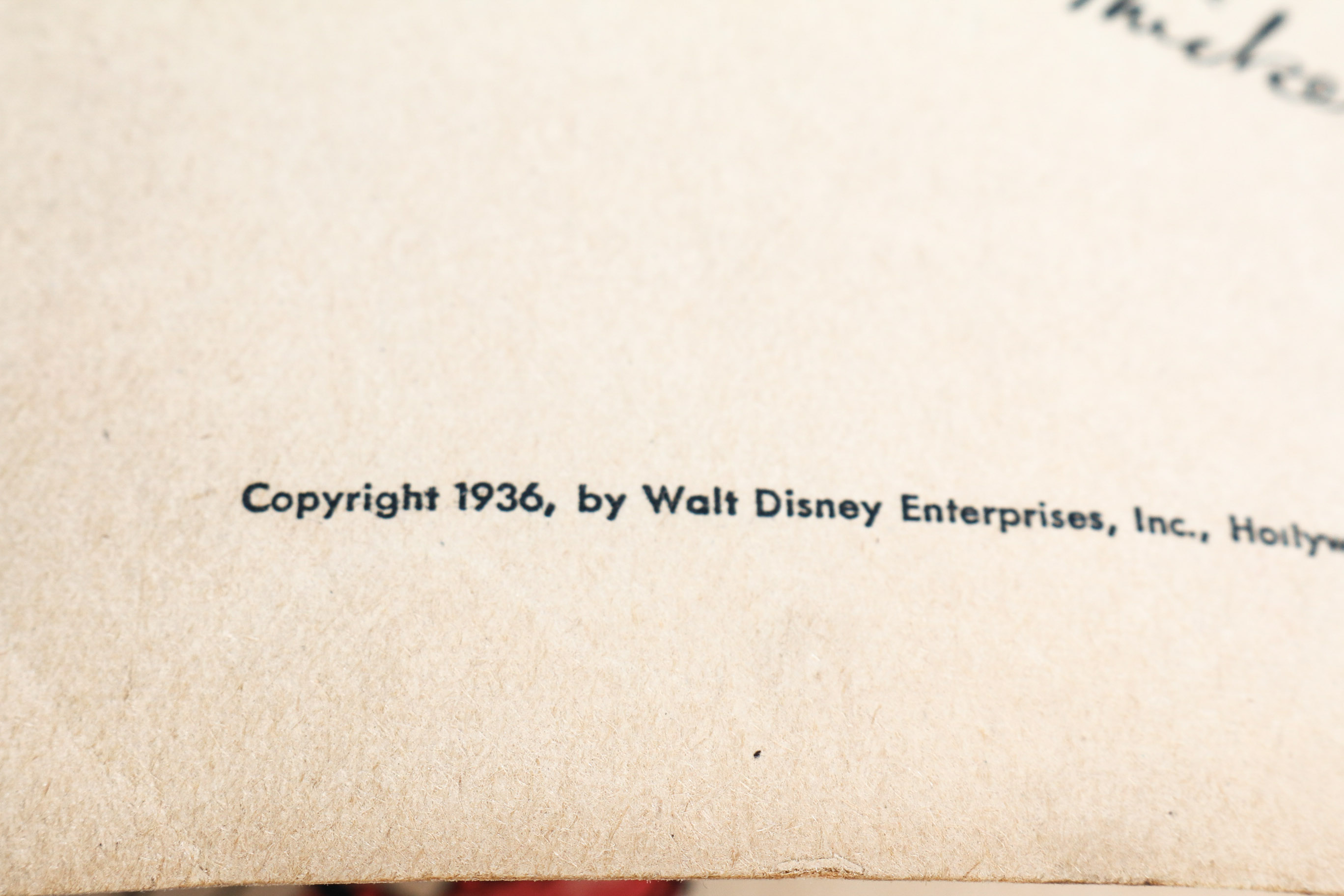 Vintage Mickey Mouse Bakelite Napkin Ring and Book