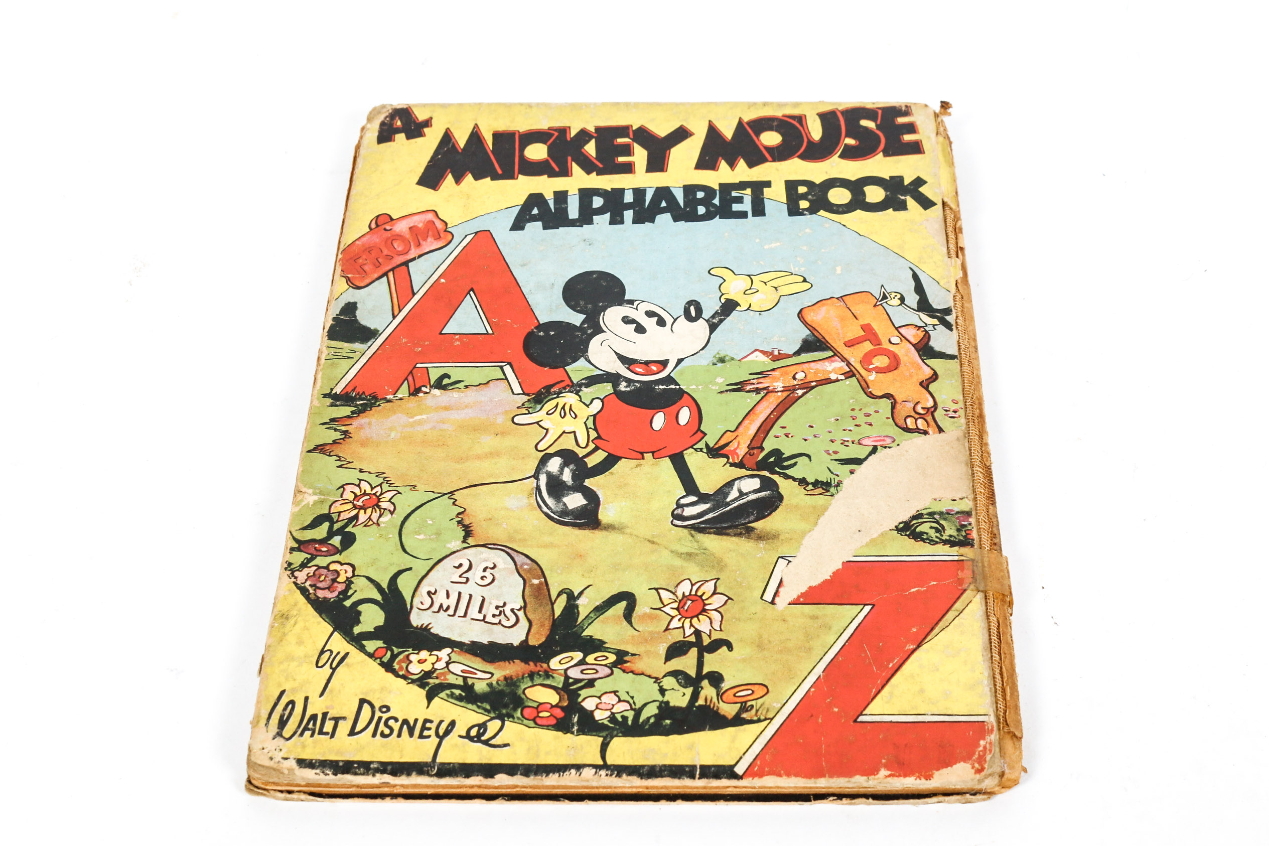 Vintage Mickey Mouse Bakelite Napkin Ring and Book