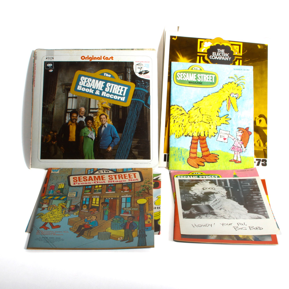 Vintage Sesame Street and "The Electric Company" Memorabilia