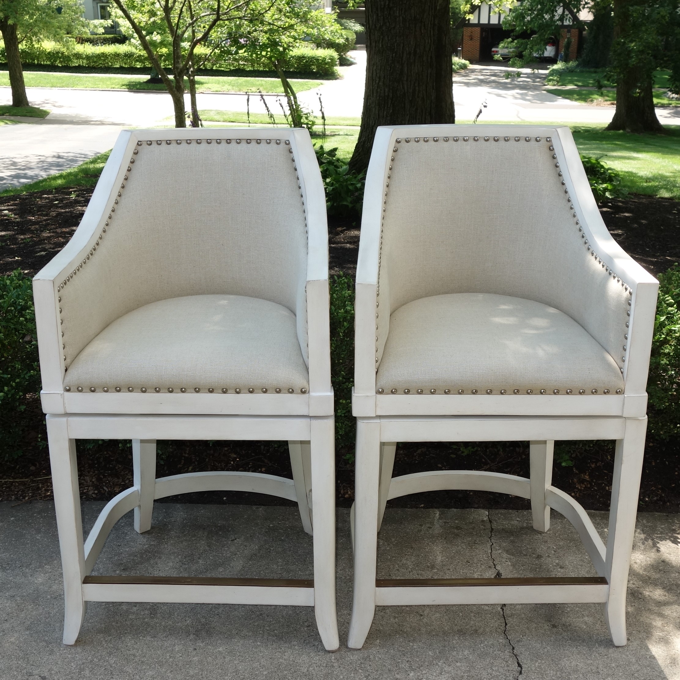 Contemporary Swivel Counter Height Stools by Frontgate