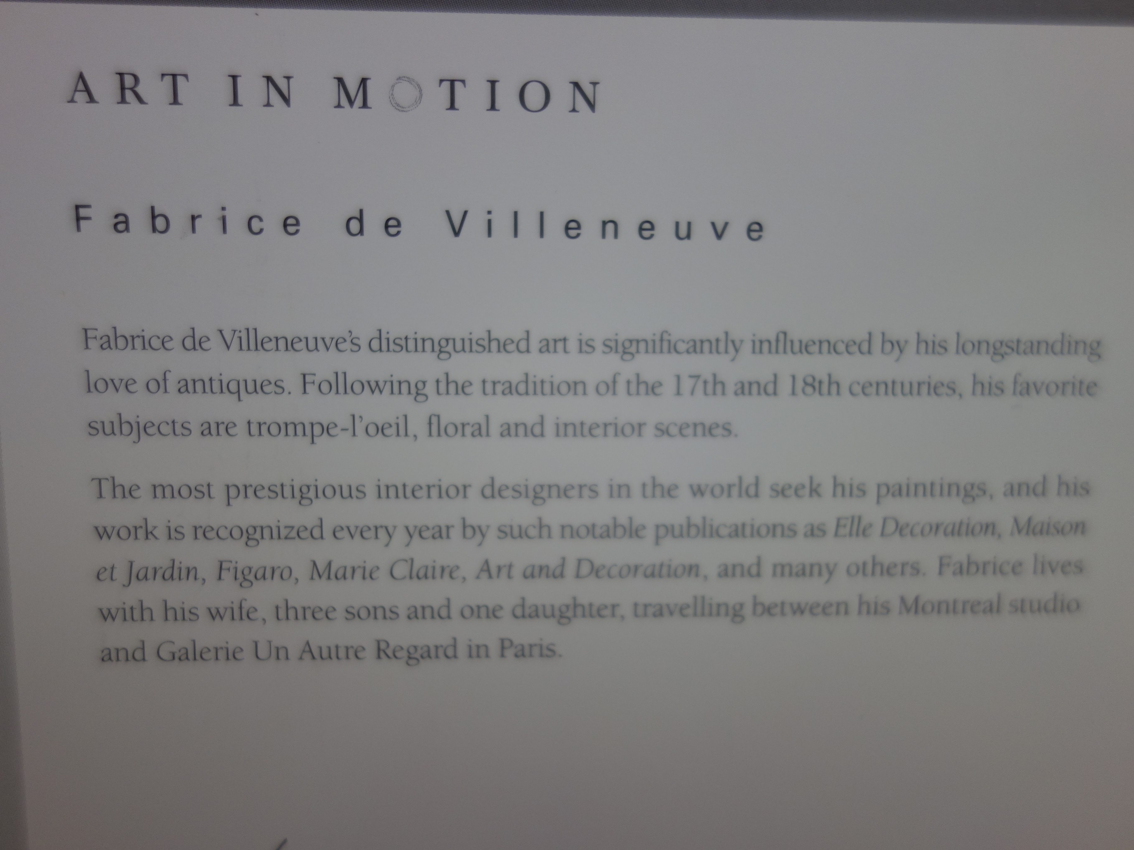Art in Motion Prints after Fabrice de Villeneuve