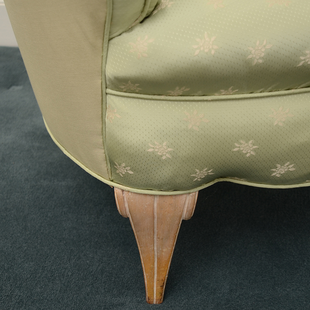 Pair of Scallop Upholstered Lounge Chairs