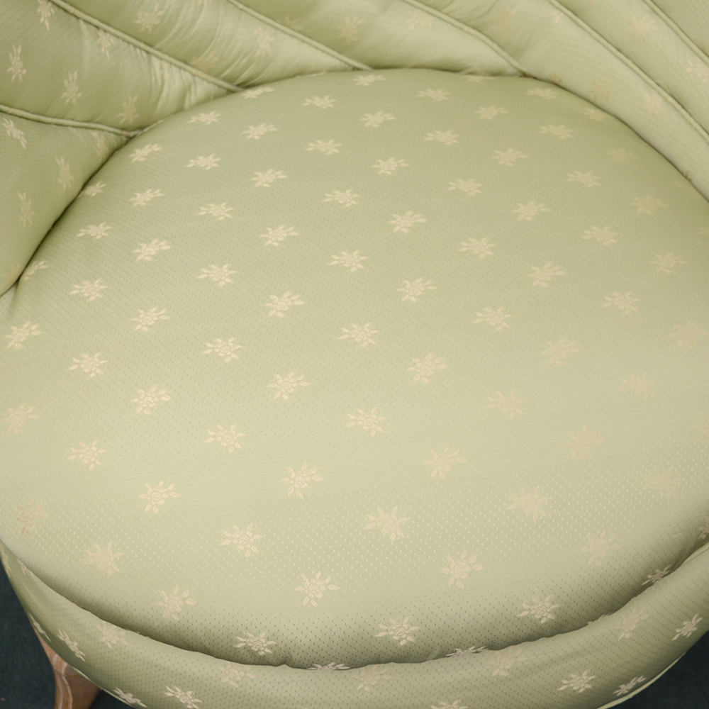 Pair of Scallop Upholstered Lounge Chairs