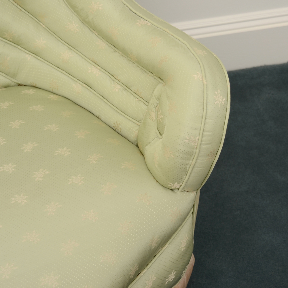 Pair of Scallop Upholstered Lounge Chairs