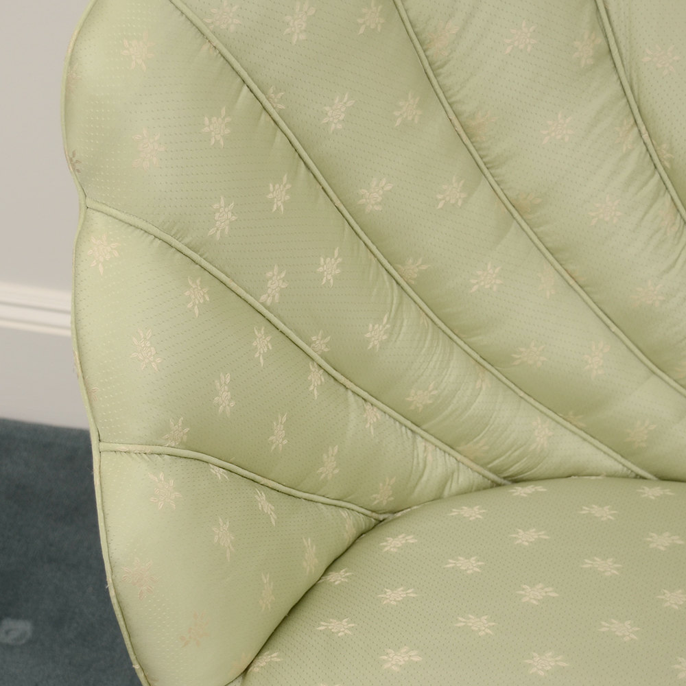 Pair of Scallop Upholstered Lounge Chairs