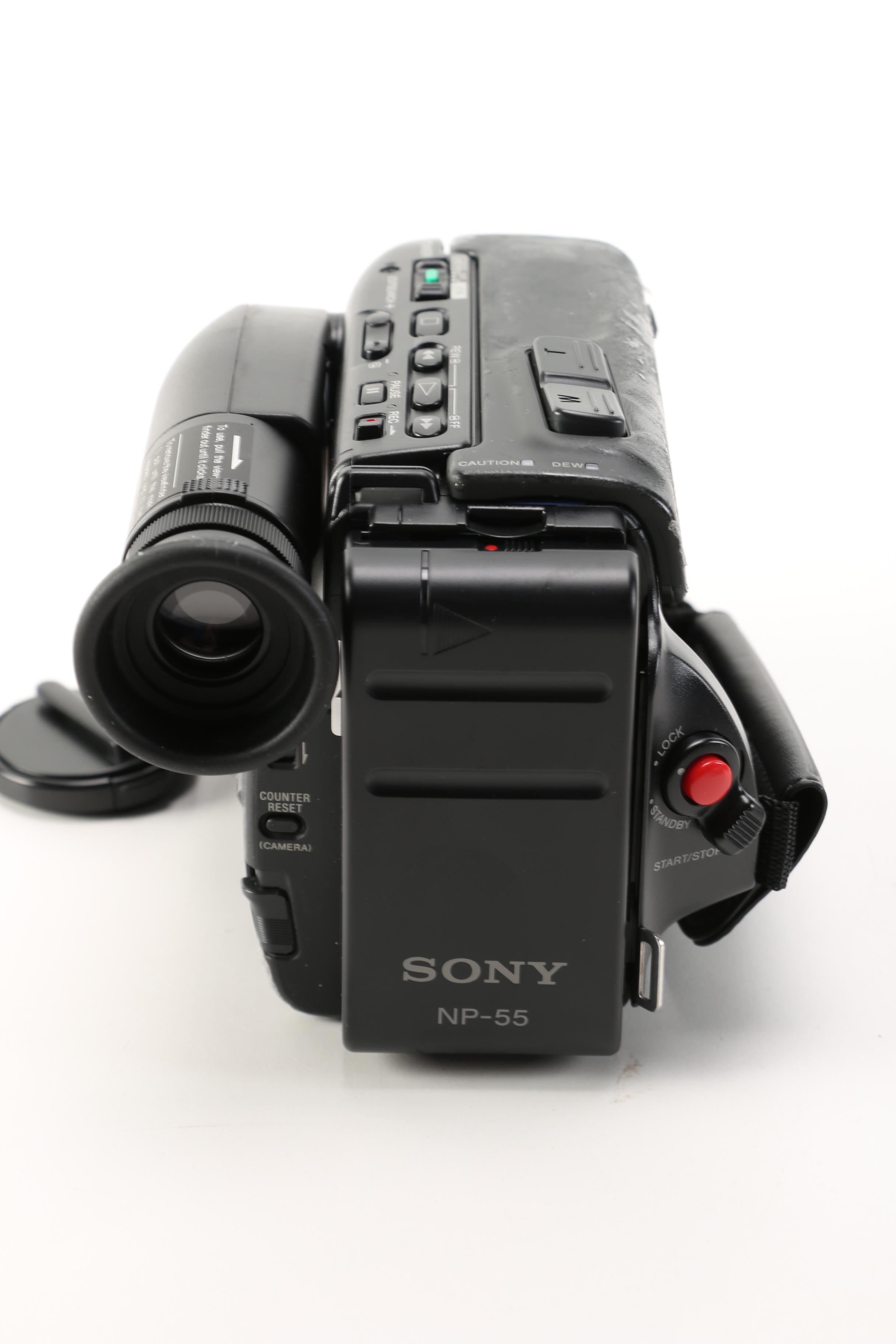 Sony NP-55 Video 8 Handycam Camcorder With Accessories