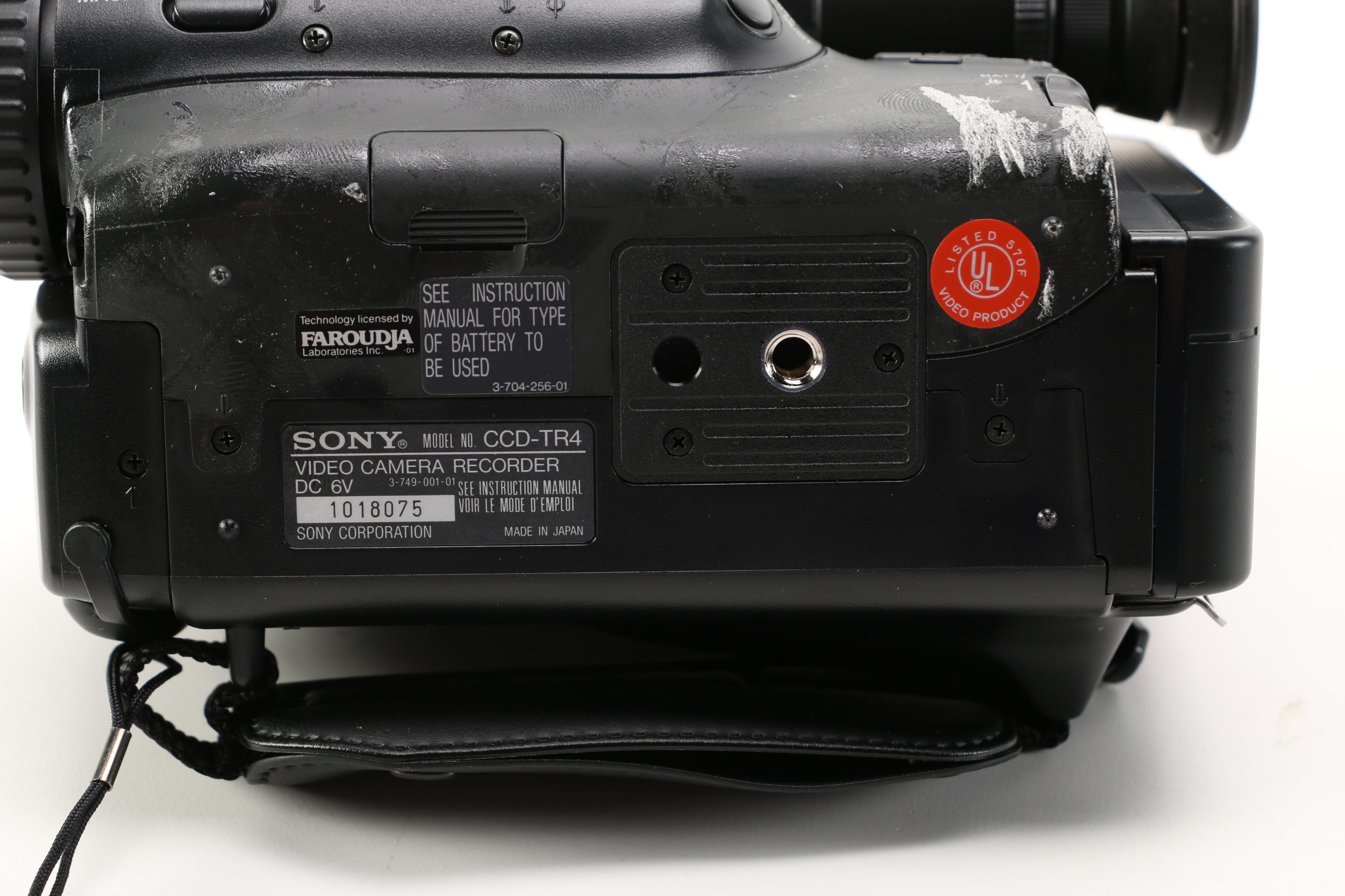 Sony NP-55 Video 8 Handycam Camcorder With Accessories