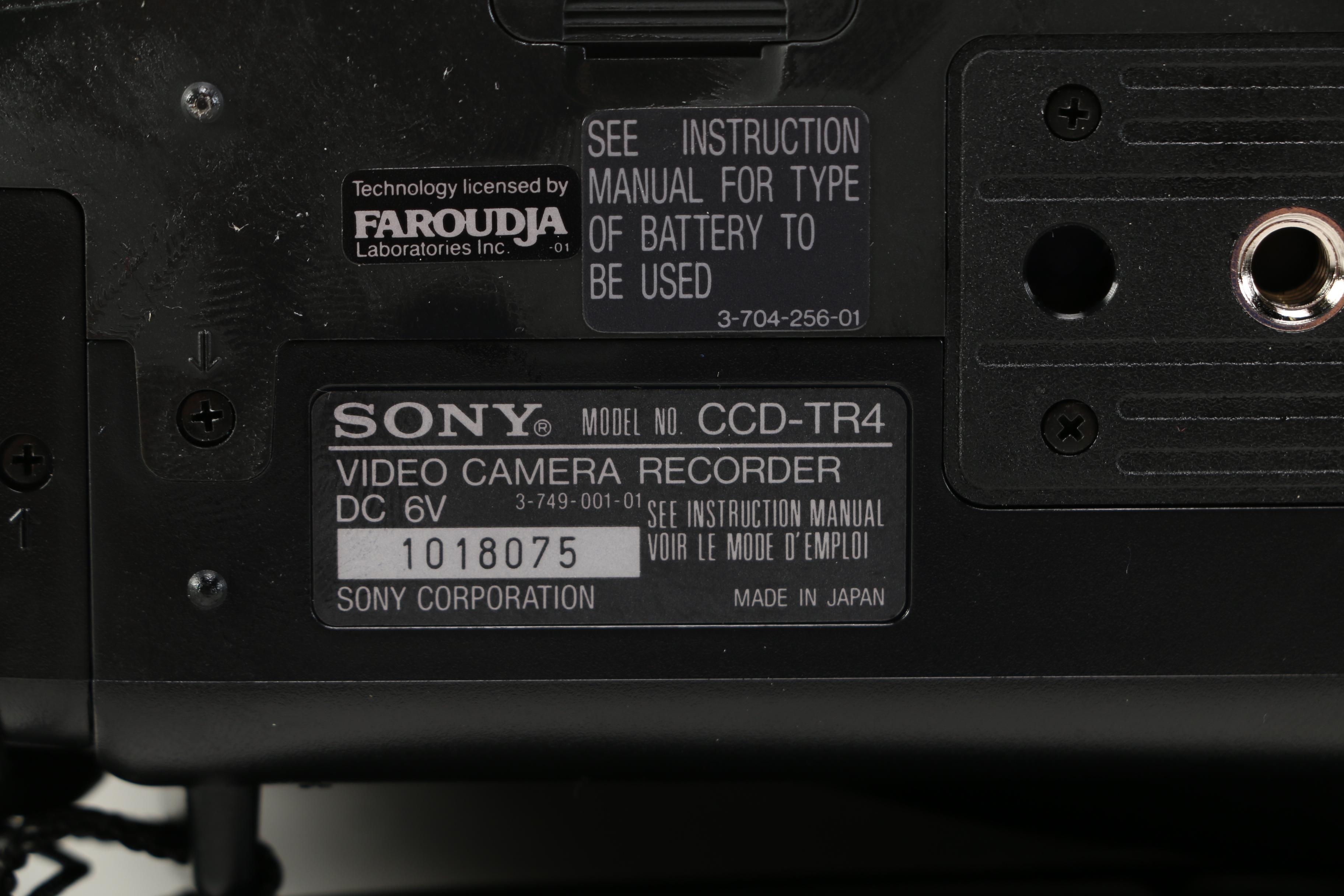 Sony NP-55 Video 8 Handycam Camcorder With Accessories