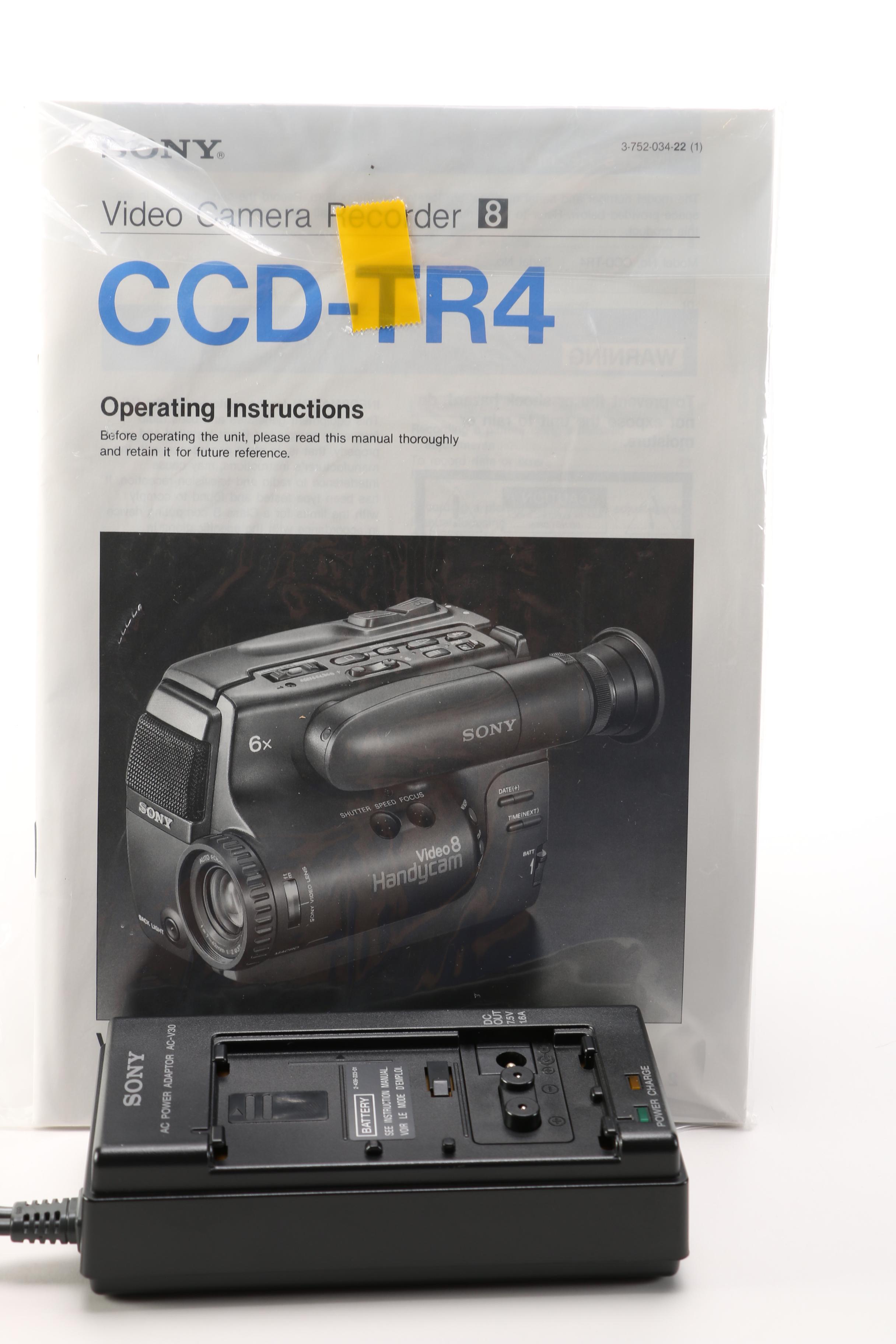 Sony NP-55 Video 8 Handycam Camcorder With Accessories