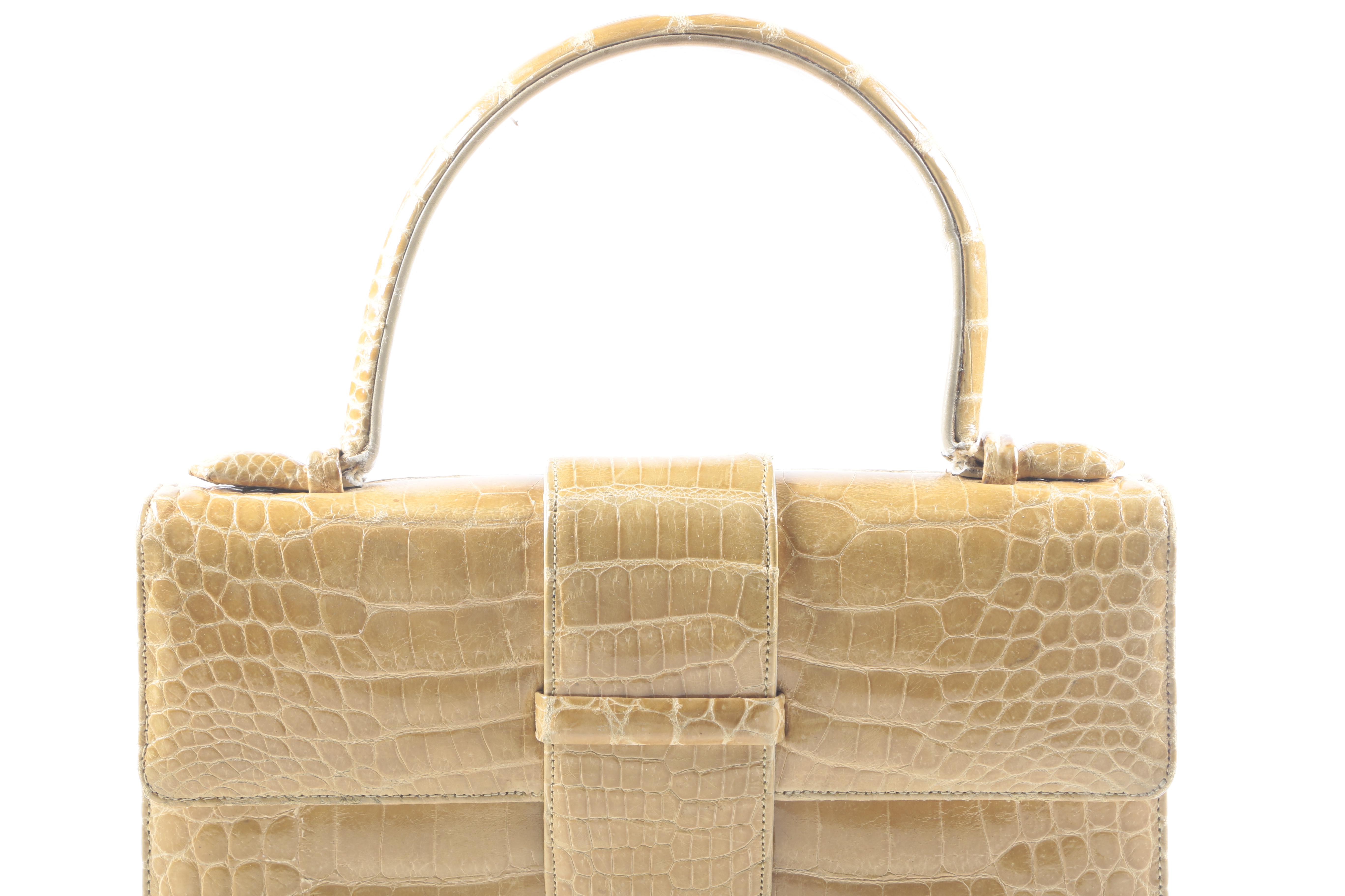 Vintage Finesse Embossed Leather Handbag