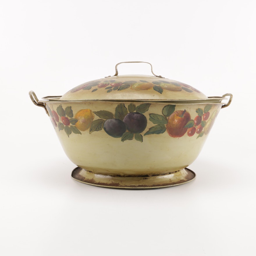 Fruit-Themed Tureen With Lid