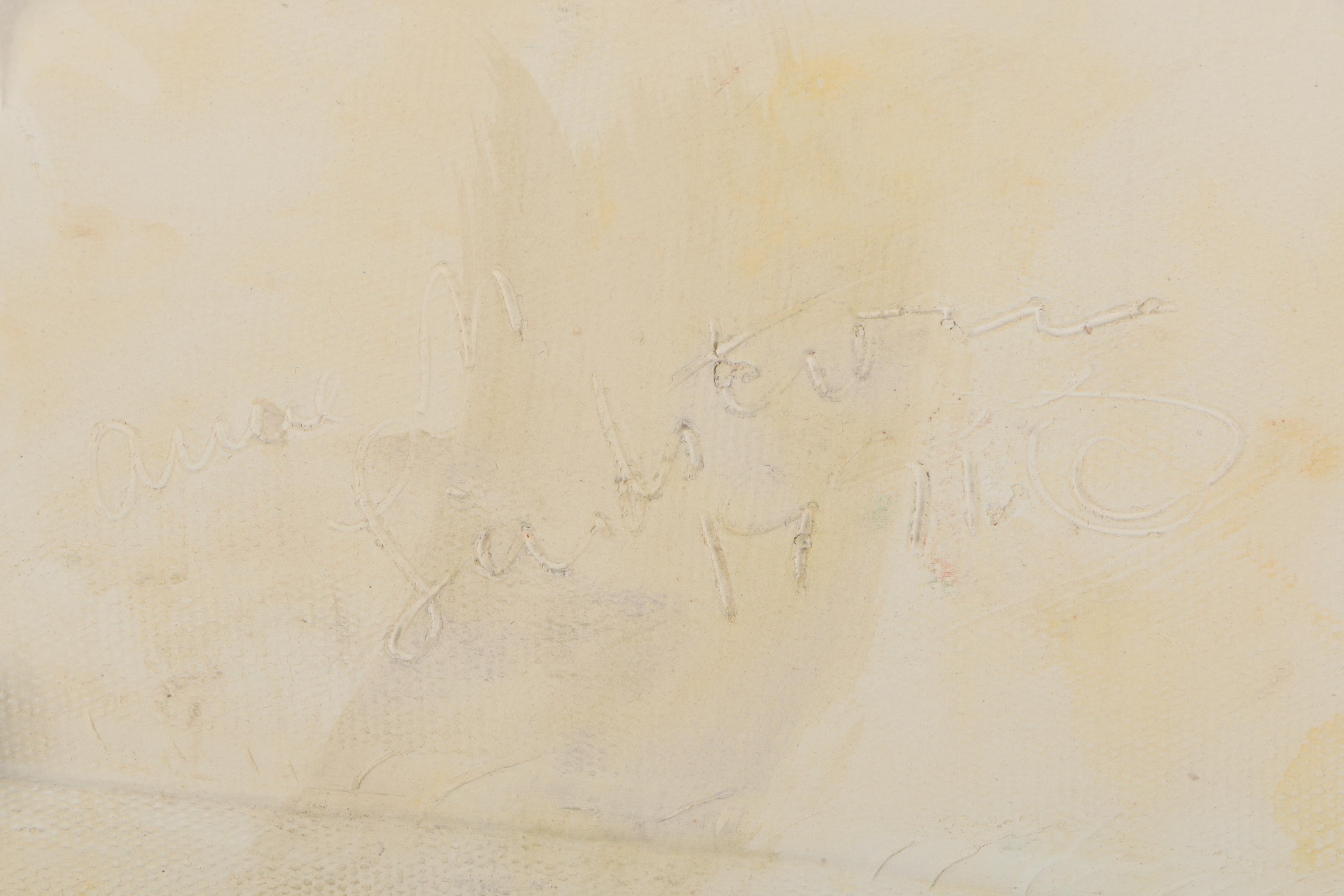 Signed Abstract Ceramic Wall Hanging