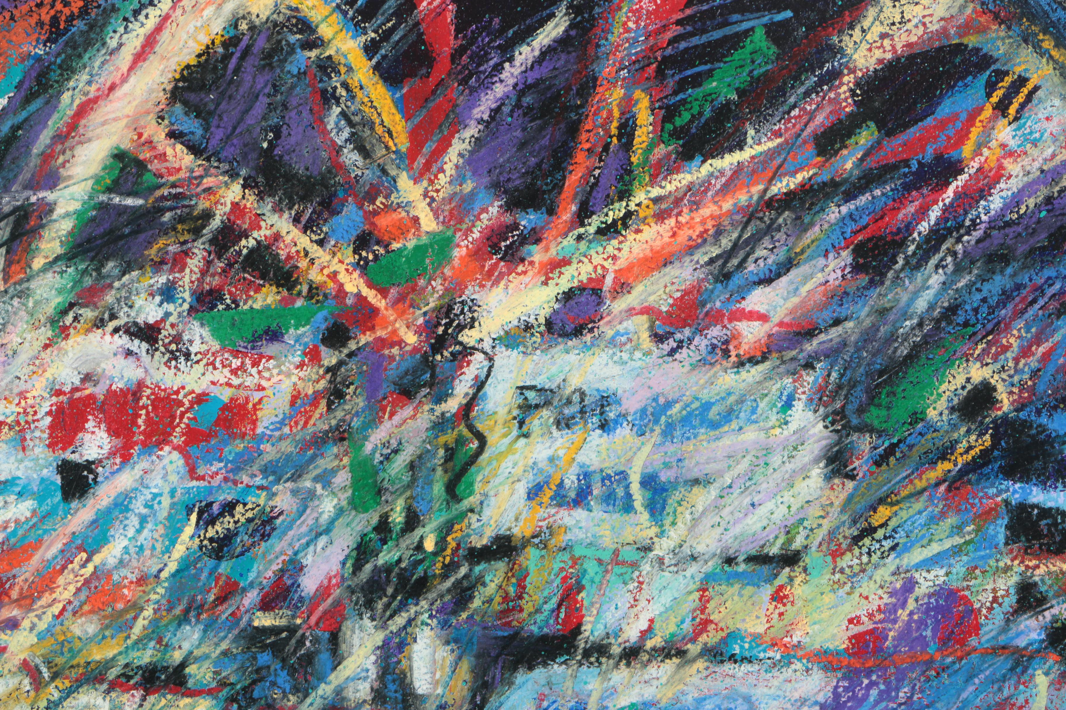 James Talmadge Acrylic Painting on Paper "Carnival Recalled"