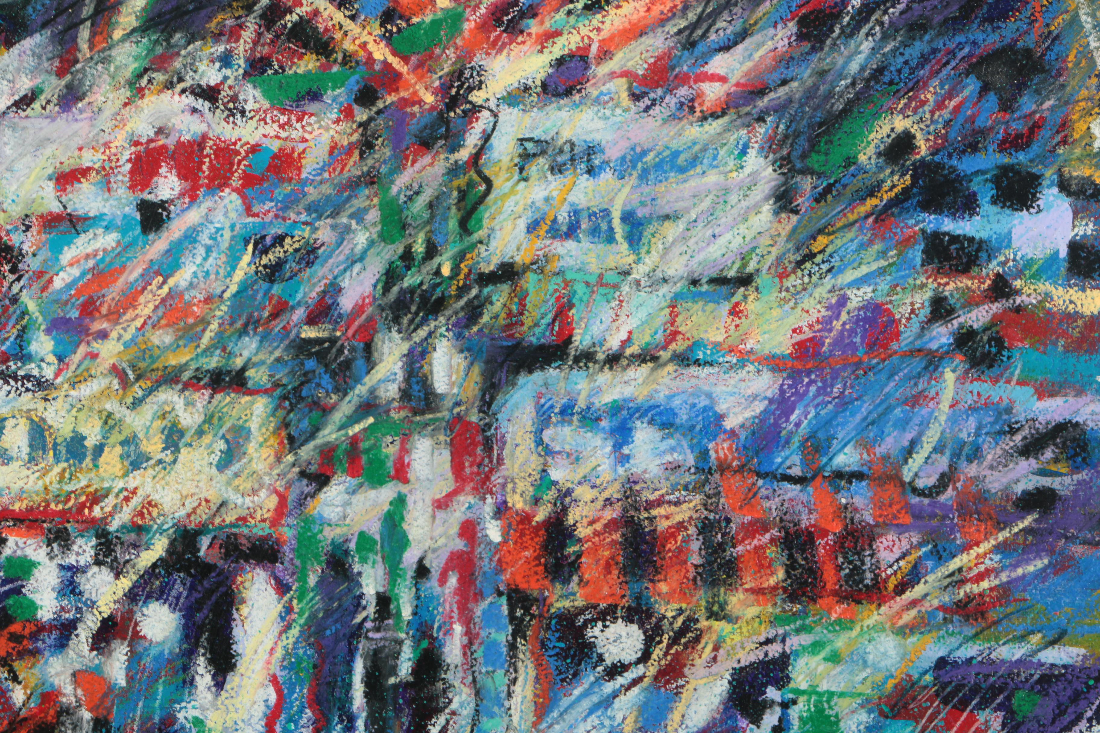 James Talmadge Acrylic Painting on Paper "Carnival Recalled"