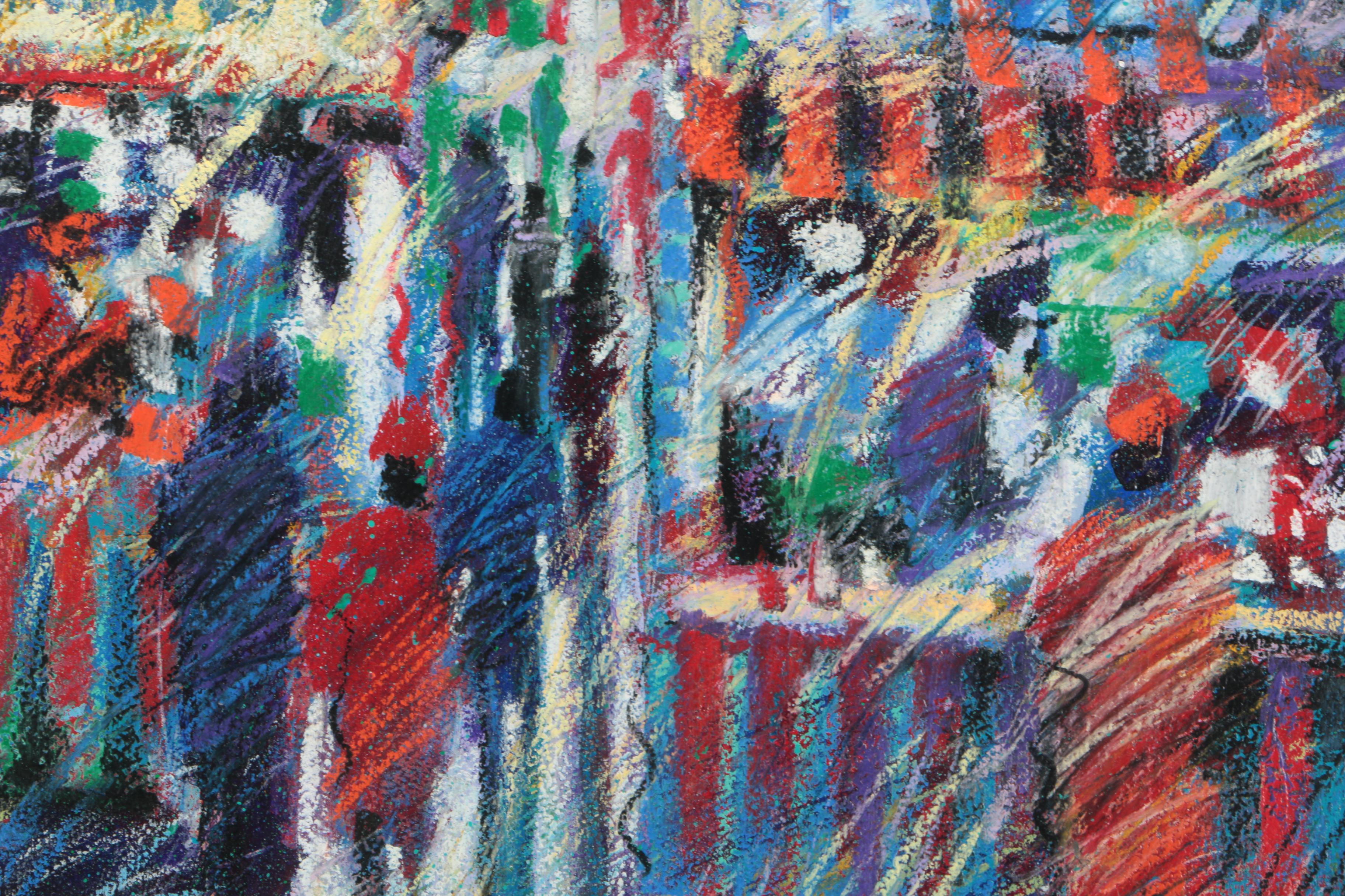 James Talmadge Acrylic Painting on Paper "Carnival Recalled"