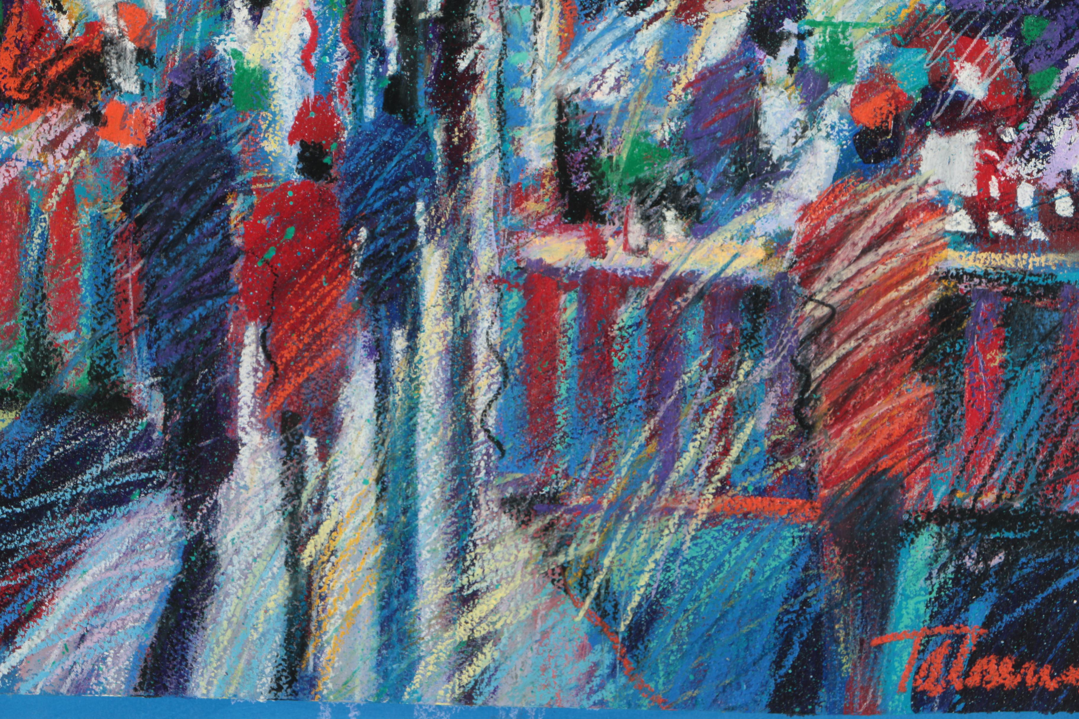 James Talmadge Acrylic Painting on Paper "Carnival Recalled"