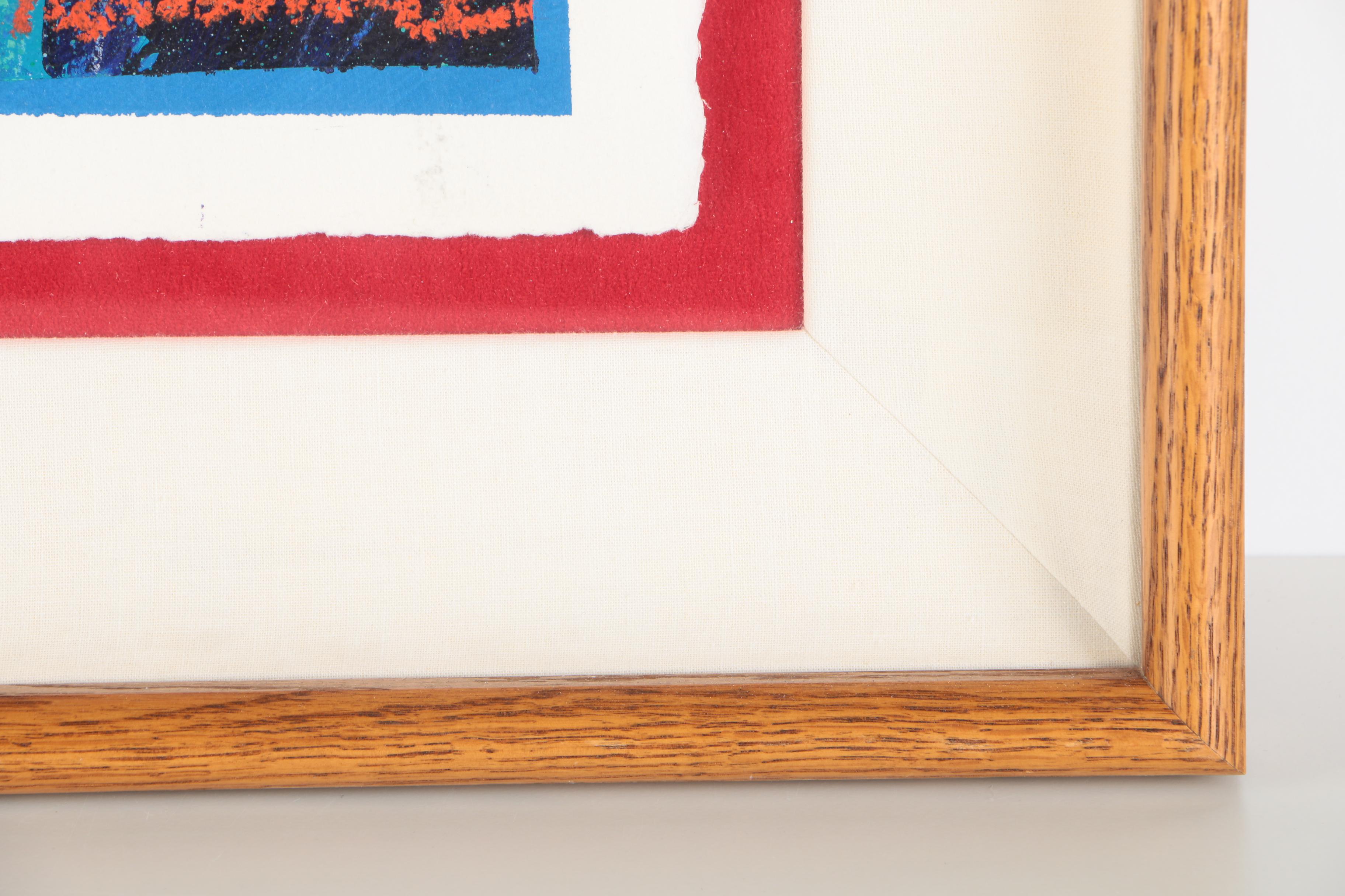 James Talmadge Acrylic Painting on Paper "Carnival Recalled"