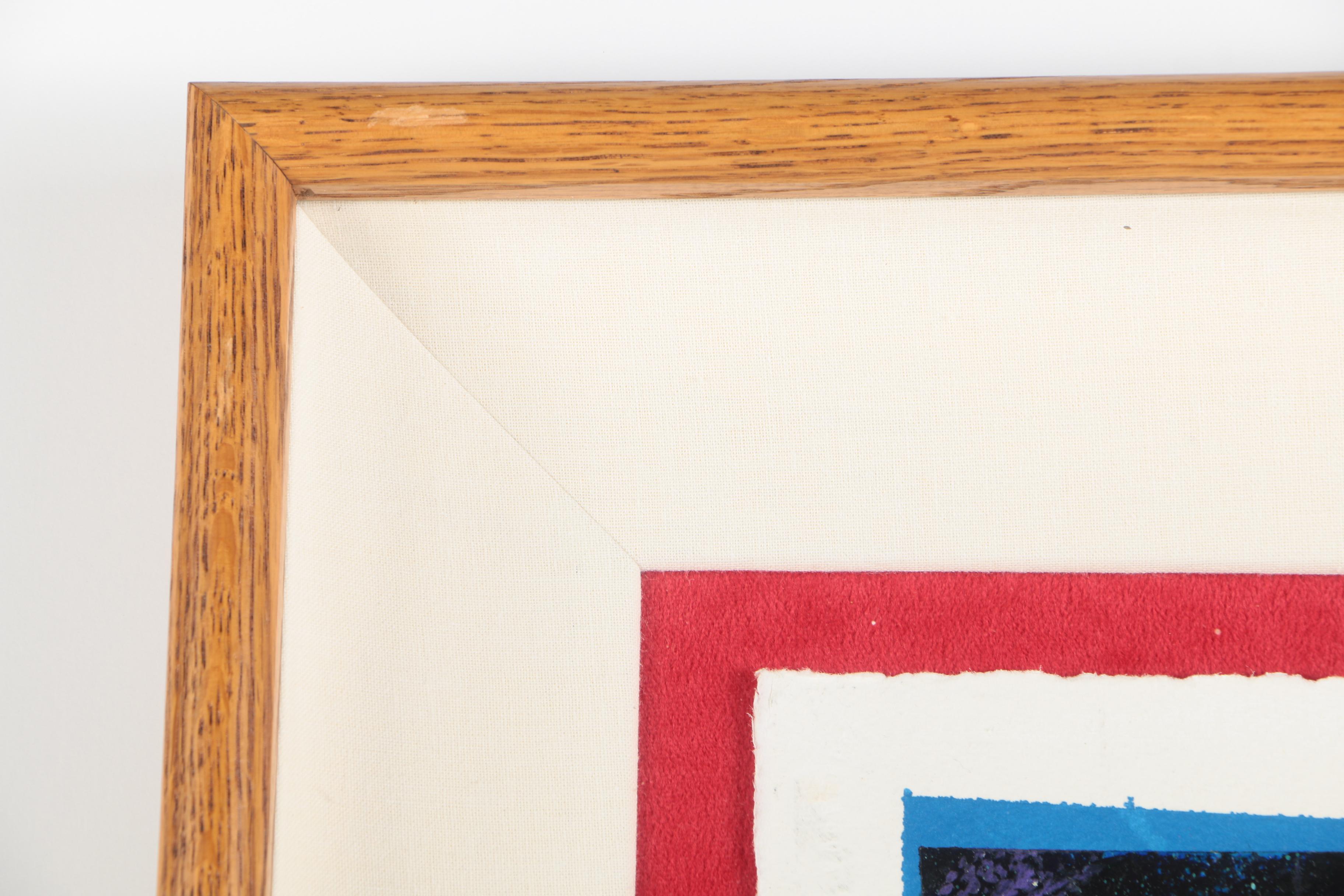 James Talmadge Acrylic Painting on Paper "Carnival Recalled"