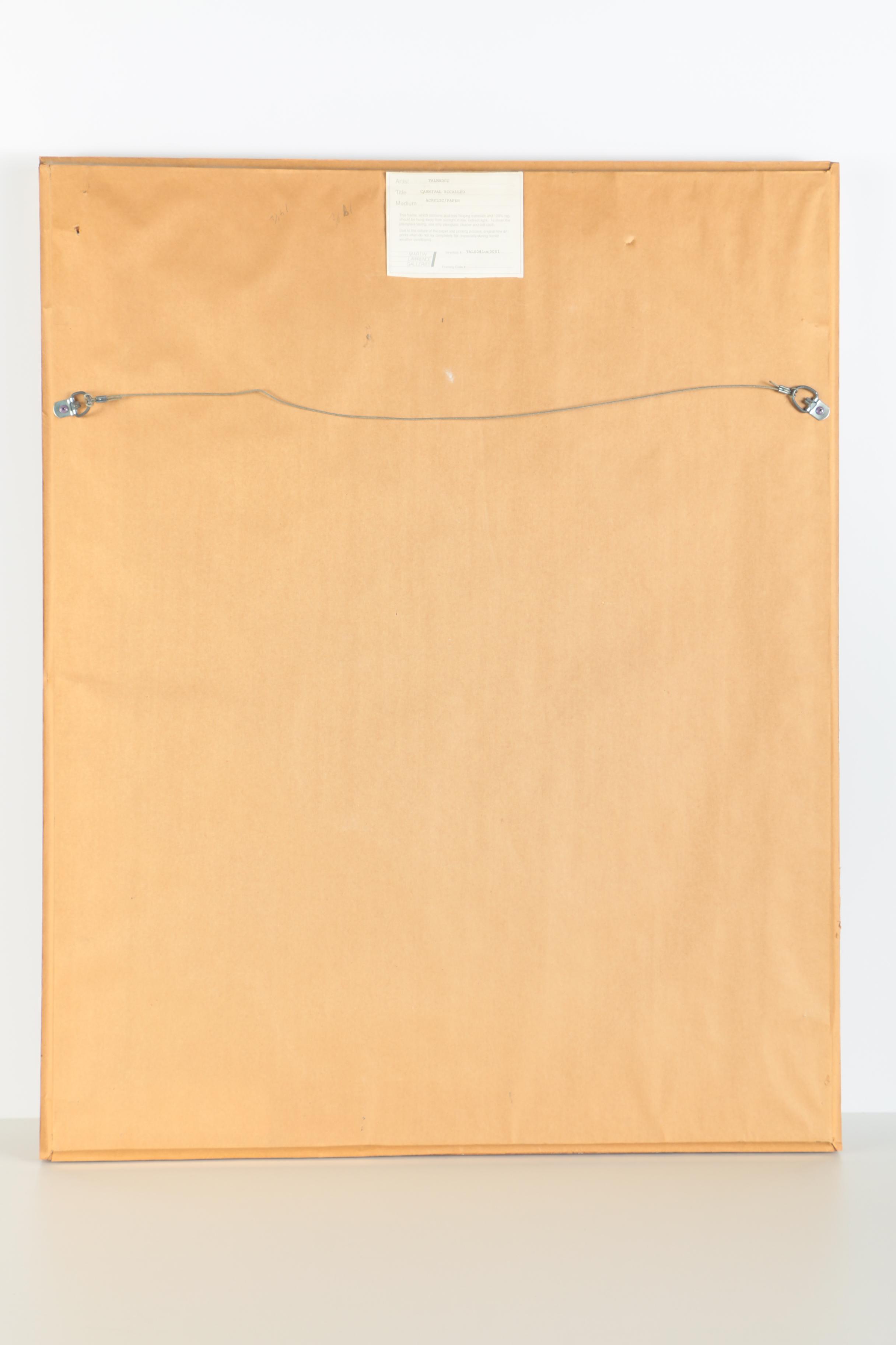 James Talmadge Acrylic Painting on Paper "Carnival Recalled"