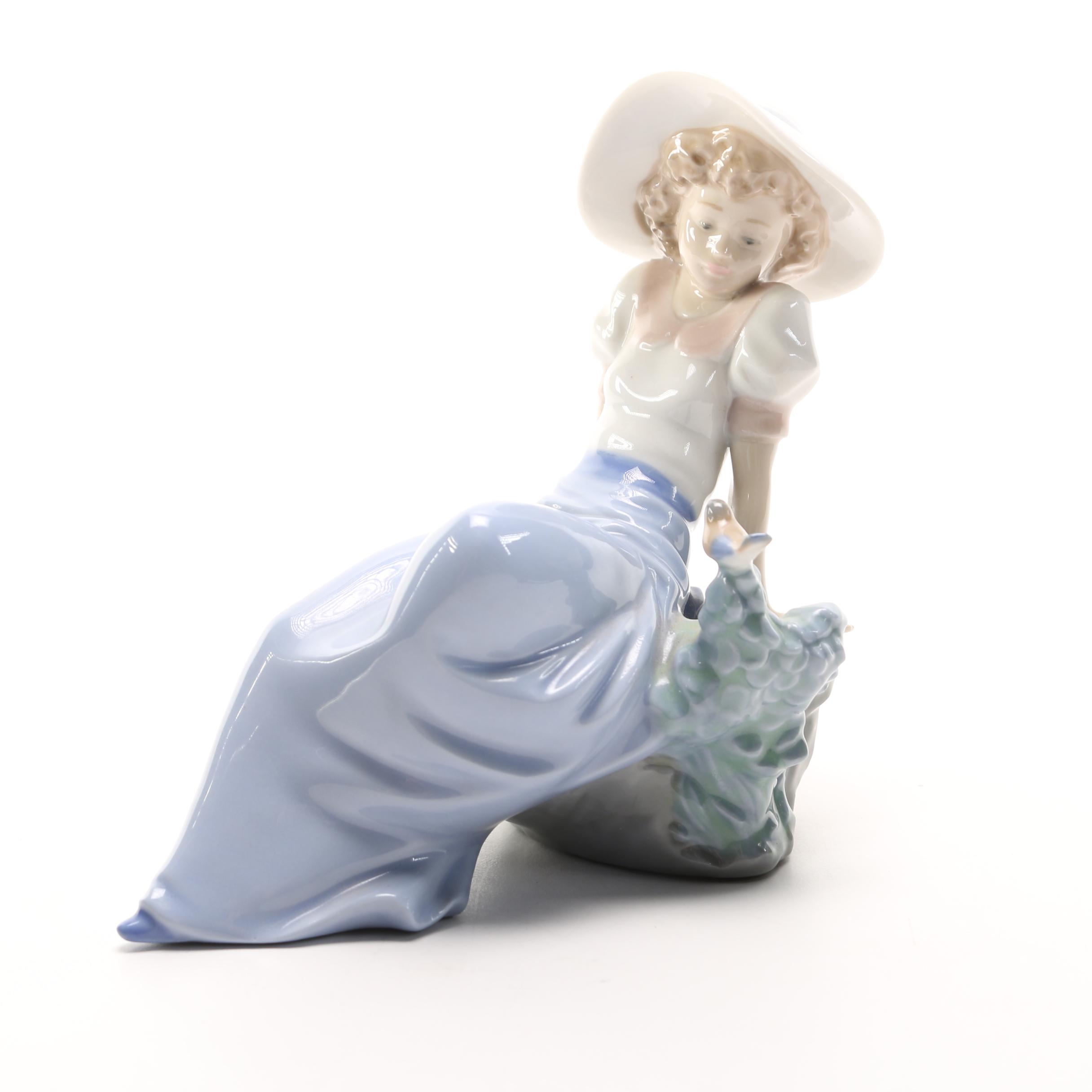 Nao for Lladro "Listening To Birds Song" Figurine
