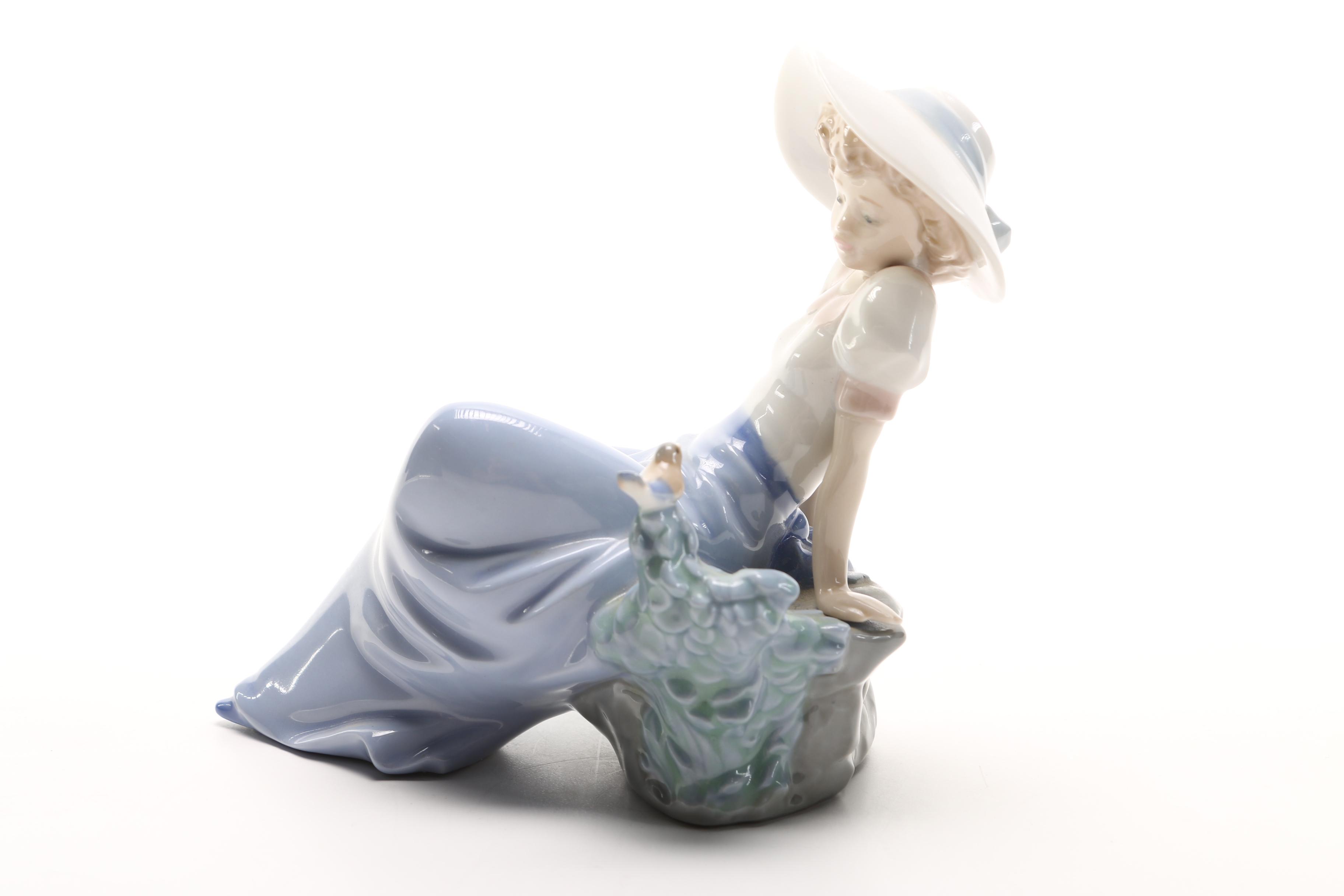 Nao for Lladro "Listening To Birds Song" Figurine