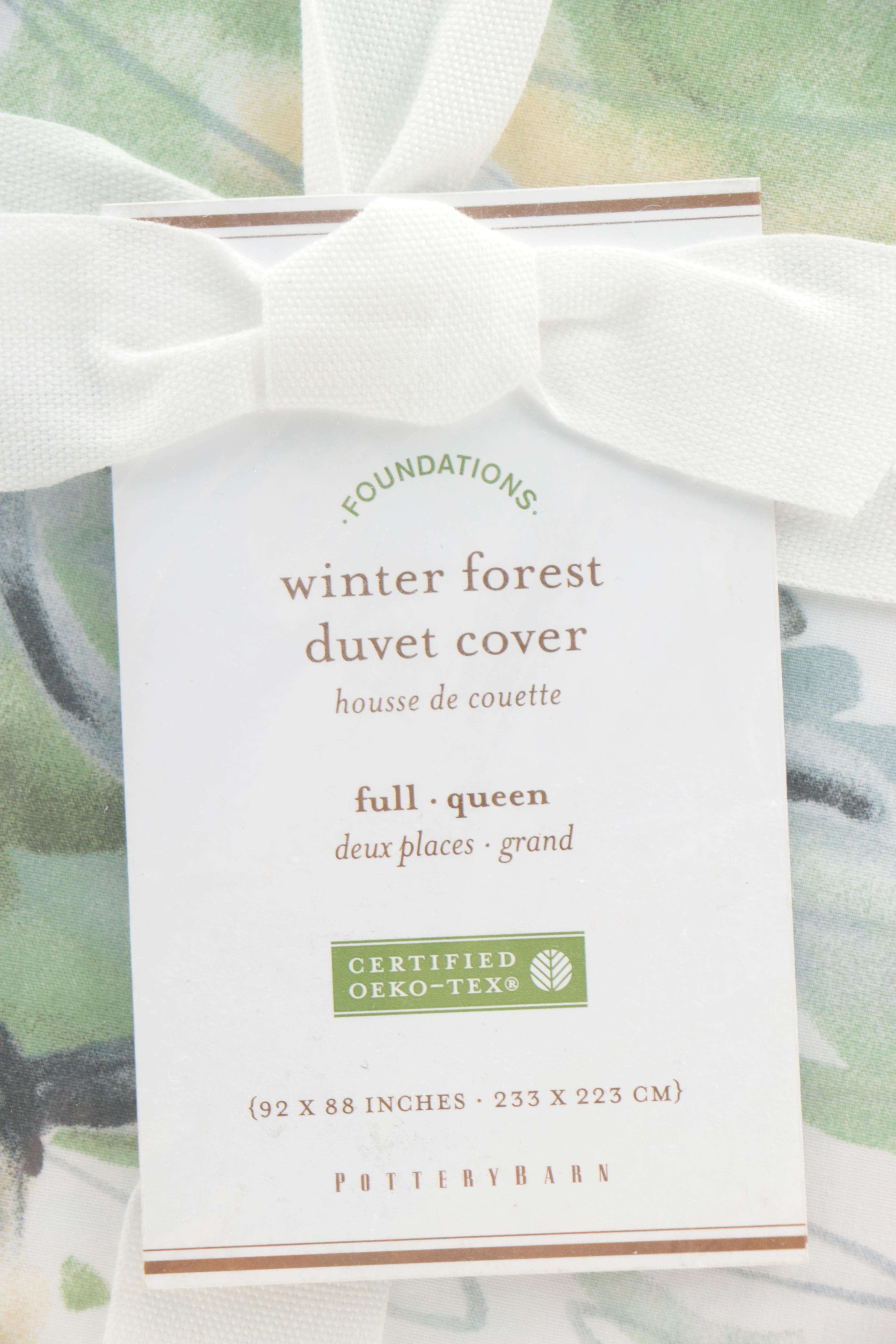 Pottery Barn "Winter Forest" Duvet Cover