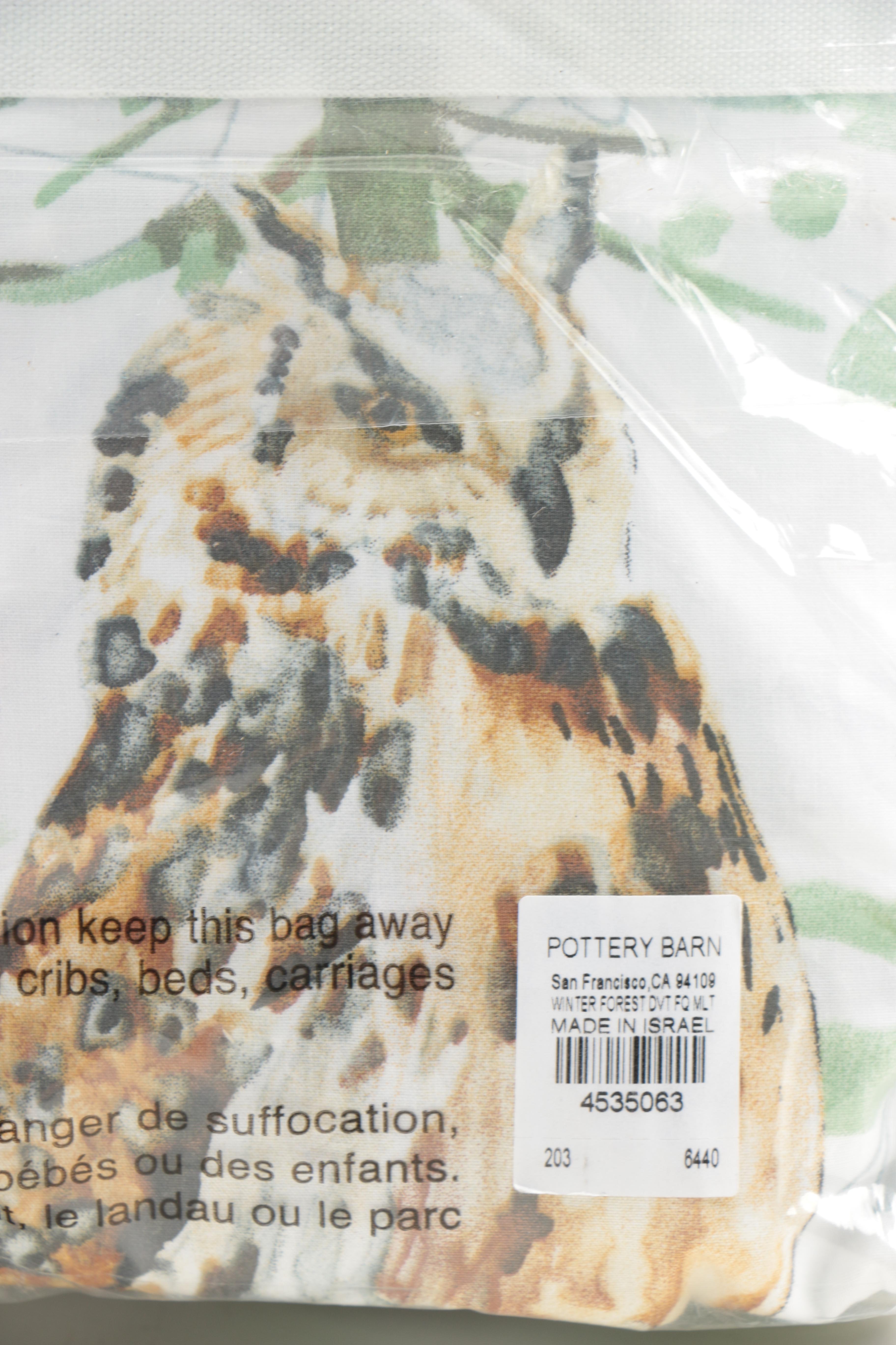 Pottery Barn "Winter Forest" Duvet Cover