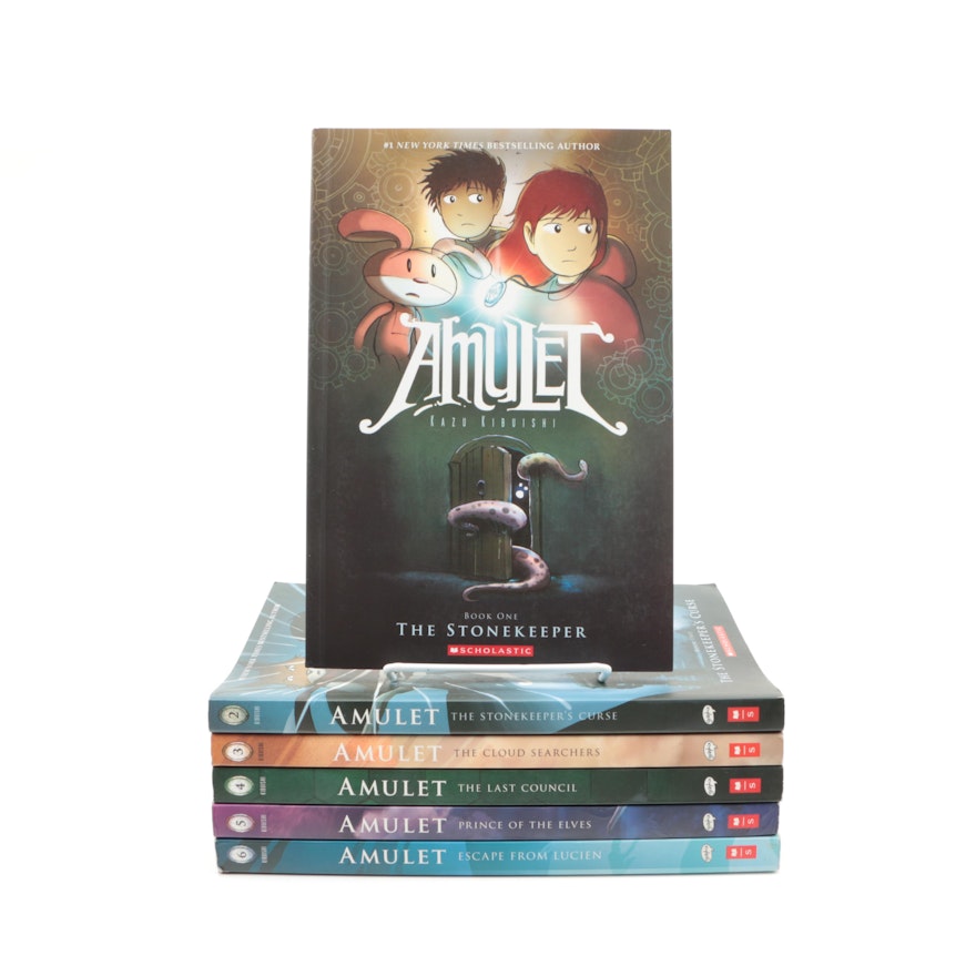 Six Volumes of "Amulet" by Kazu Kibuishi