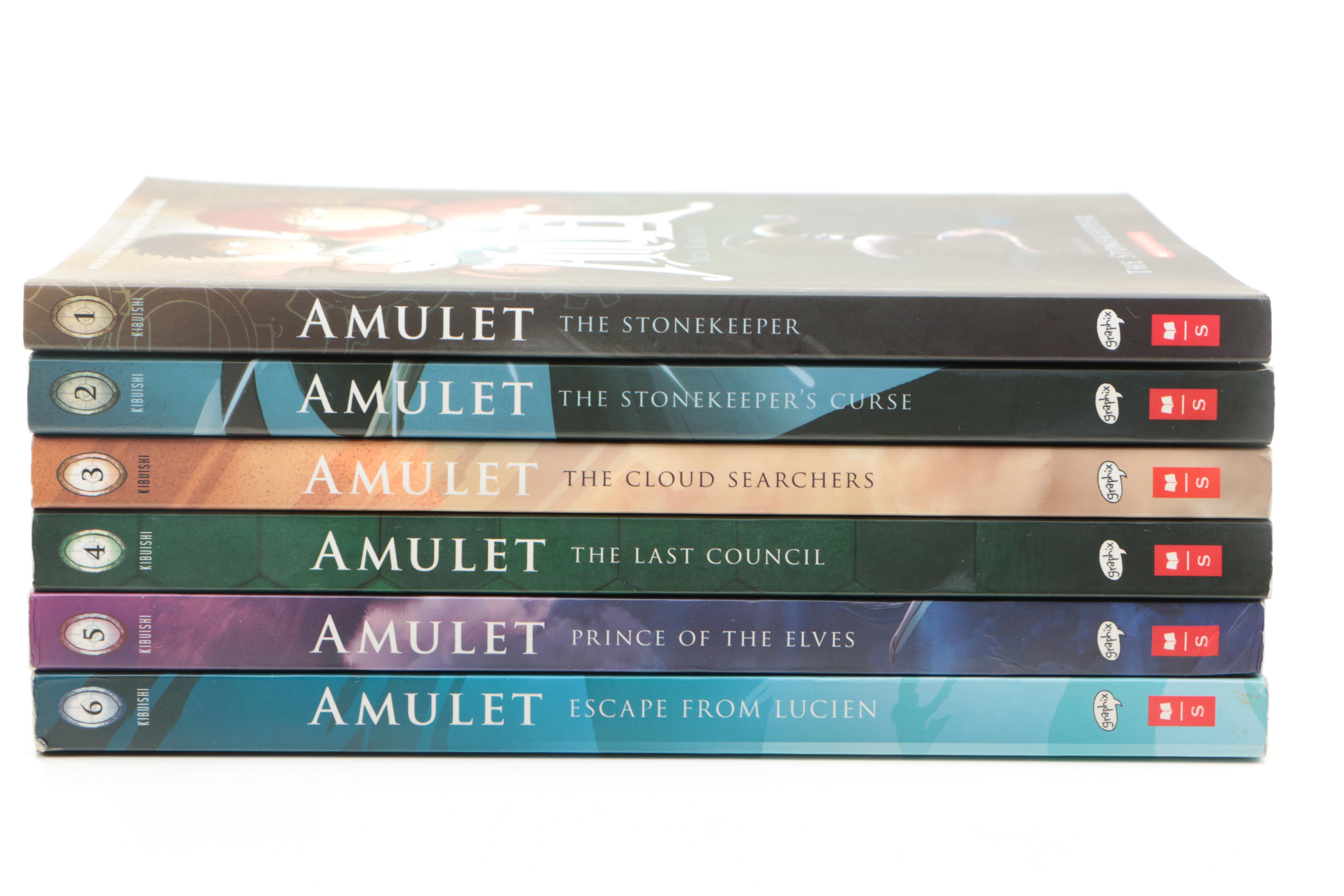 Six Volumes of "Amulet" by Kazu Kibuishi