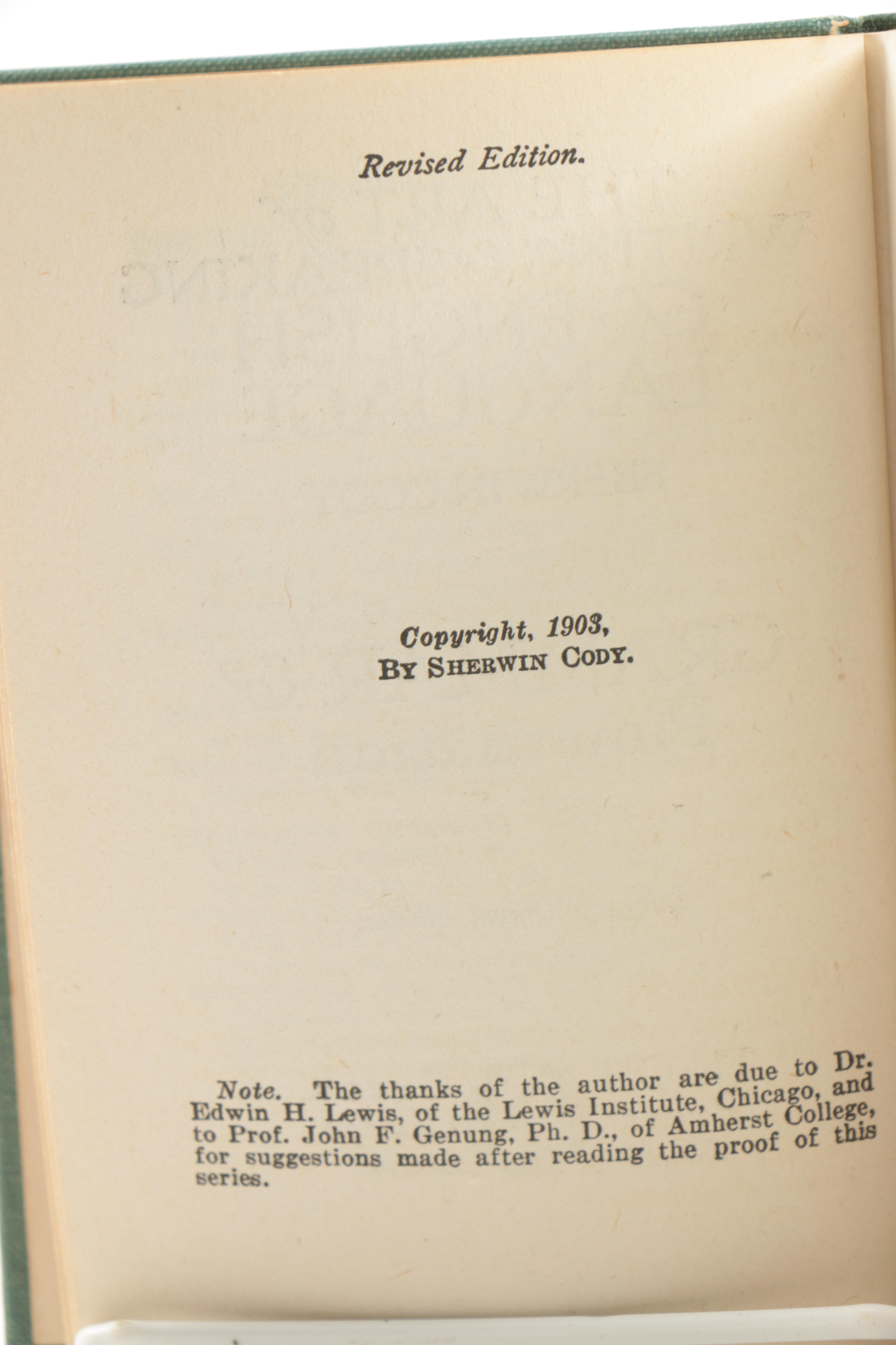 1910s Literary Digest Two Volume Set by Sherwin Cody