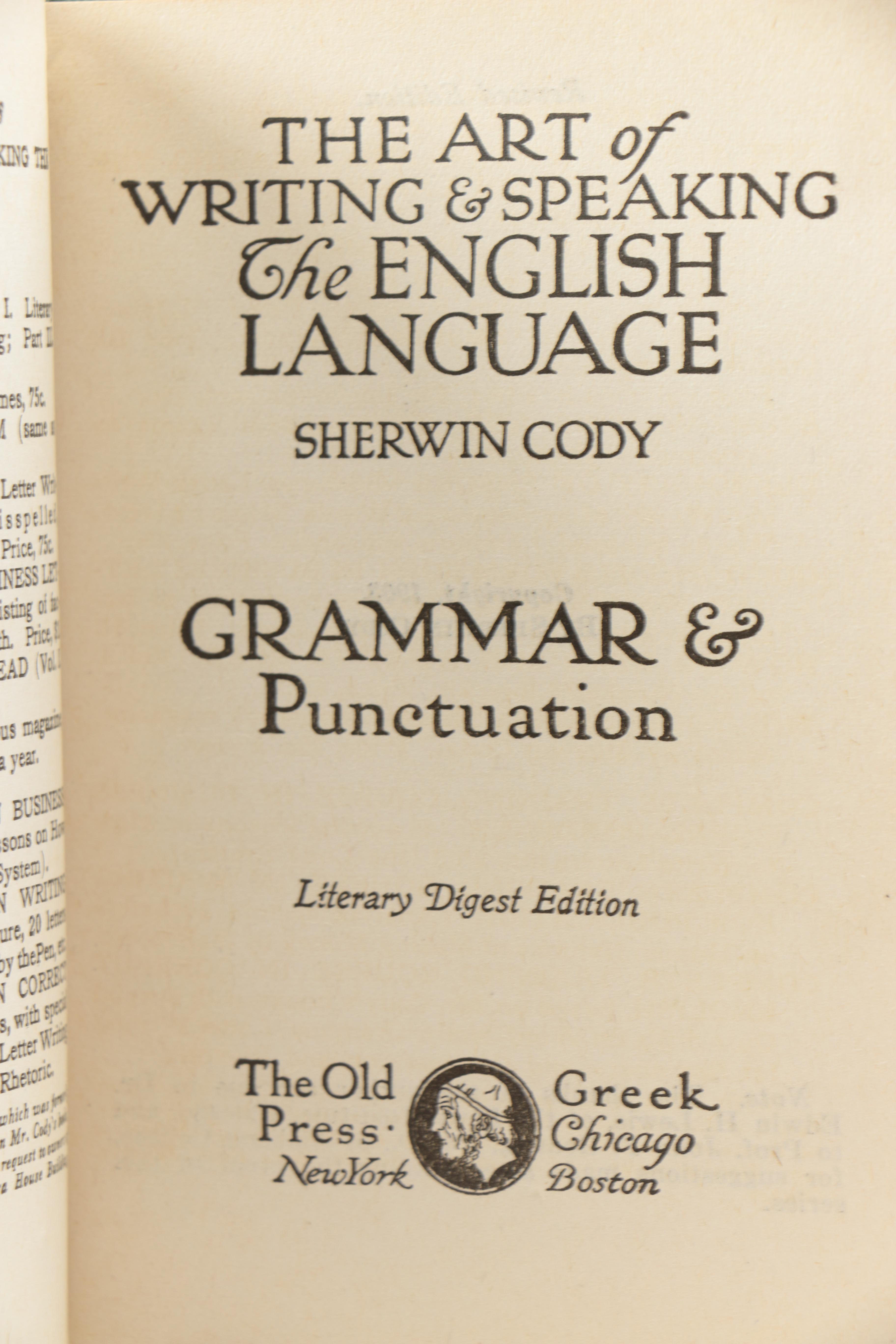 1910s Literary Digest Two Volume Set by Sherwin Cody