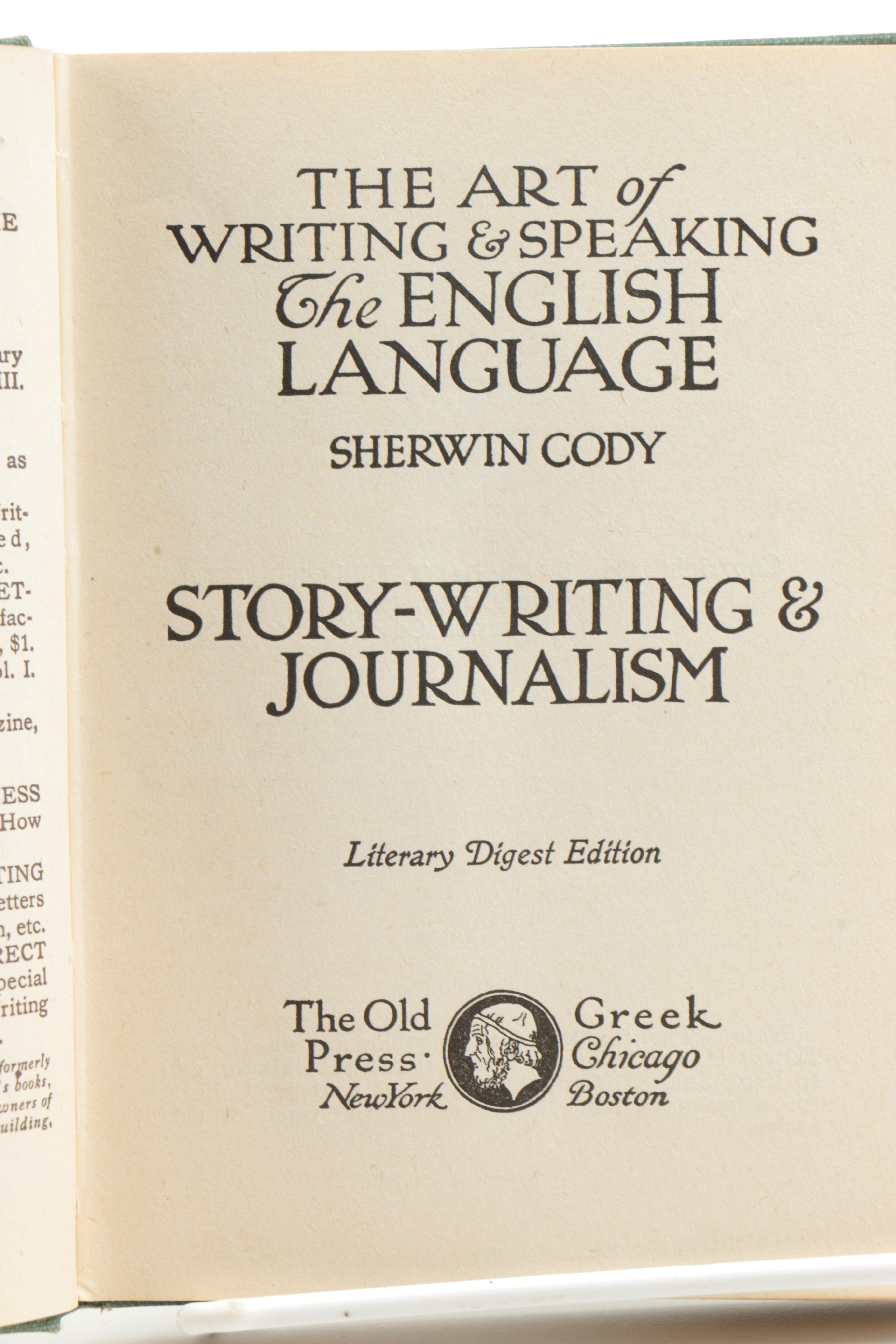 1910s Literary Digest Two Volume Set by Sherwin Cody