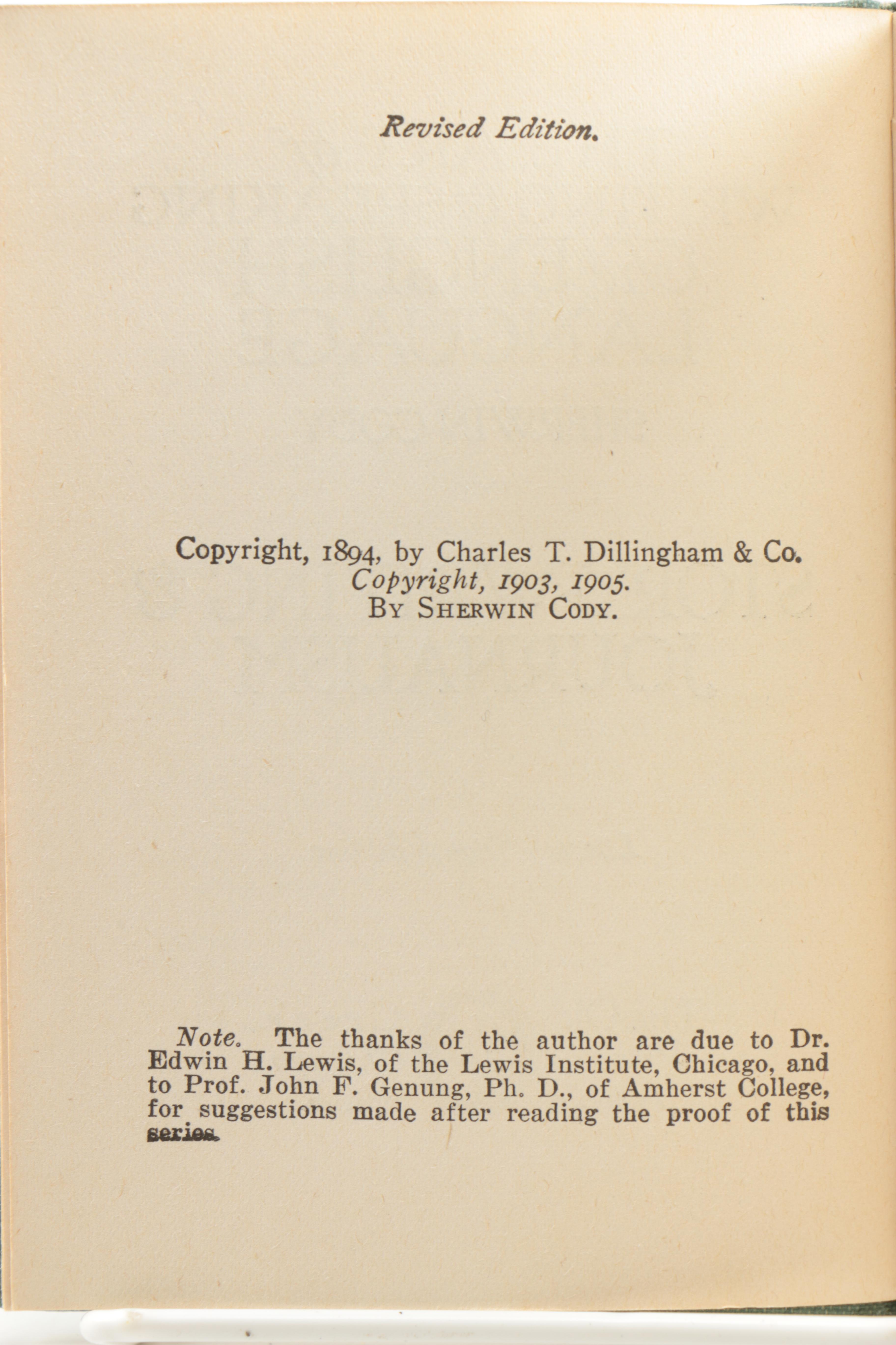 1910s Literary Digest Two Volume Set by Sherwin Cody