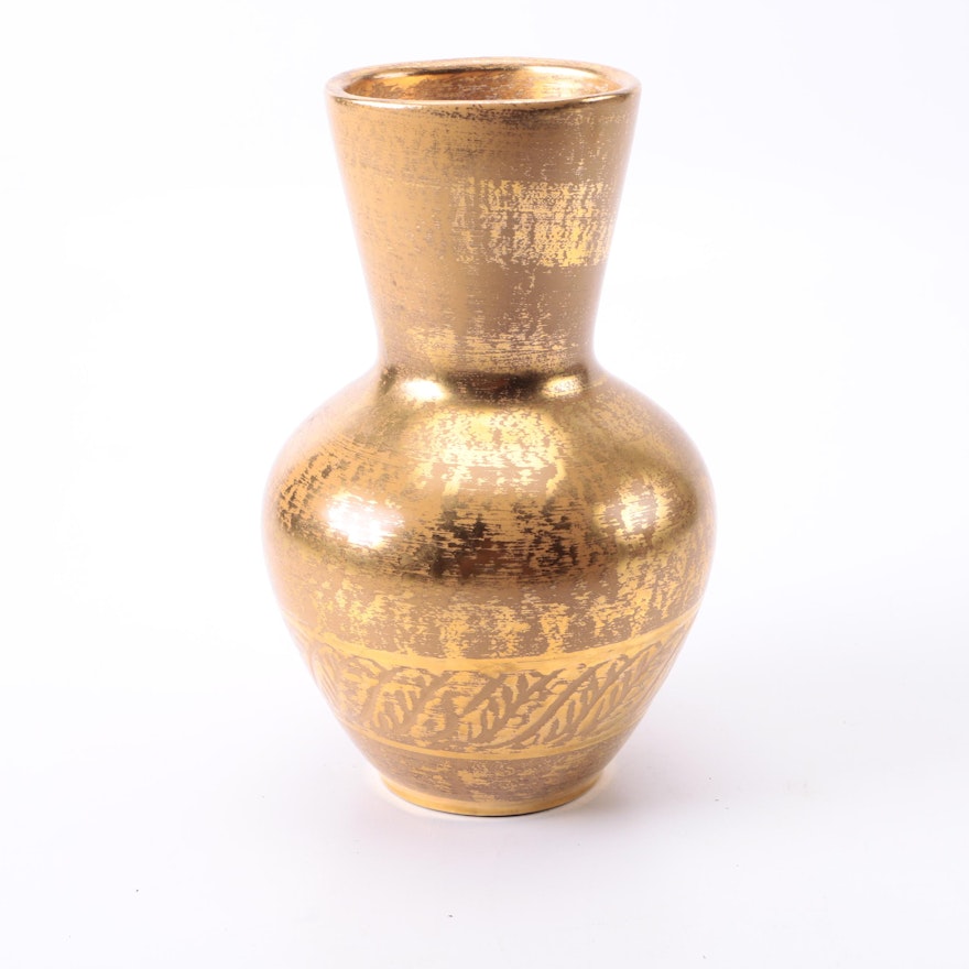 Stangl "Granada Gold" Hand-Painted Vase