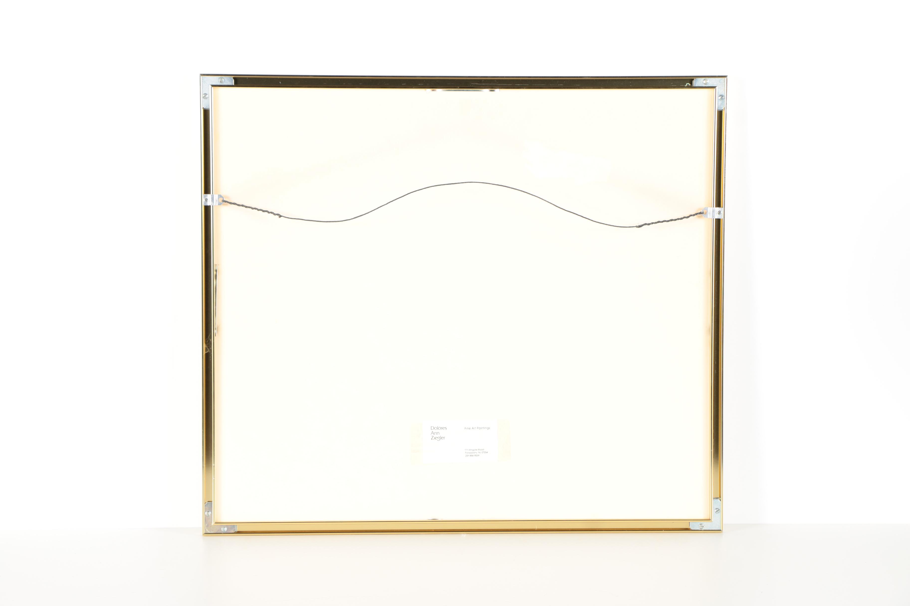 Dolores Ann Ziegler Mixed Media Painting of Garden