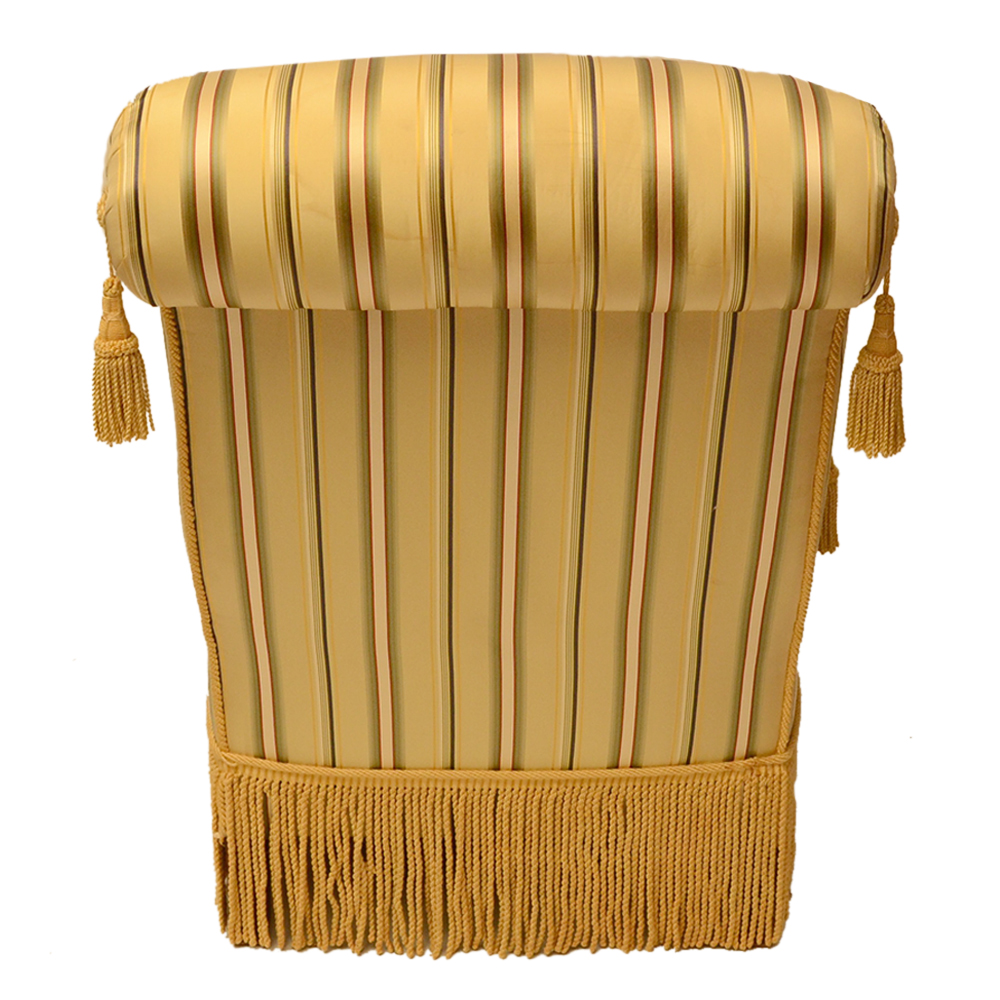 Yellow Stripe Upholstered Chair