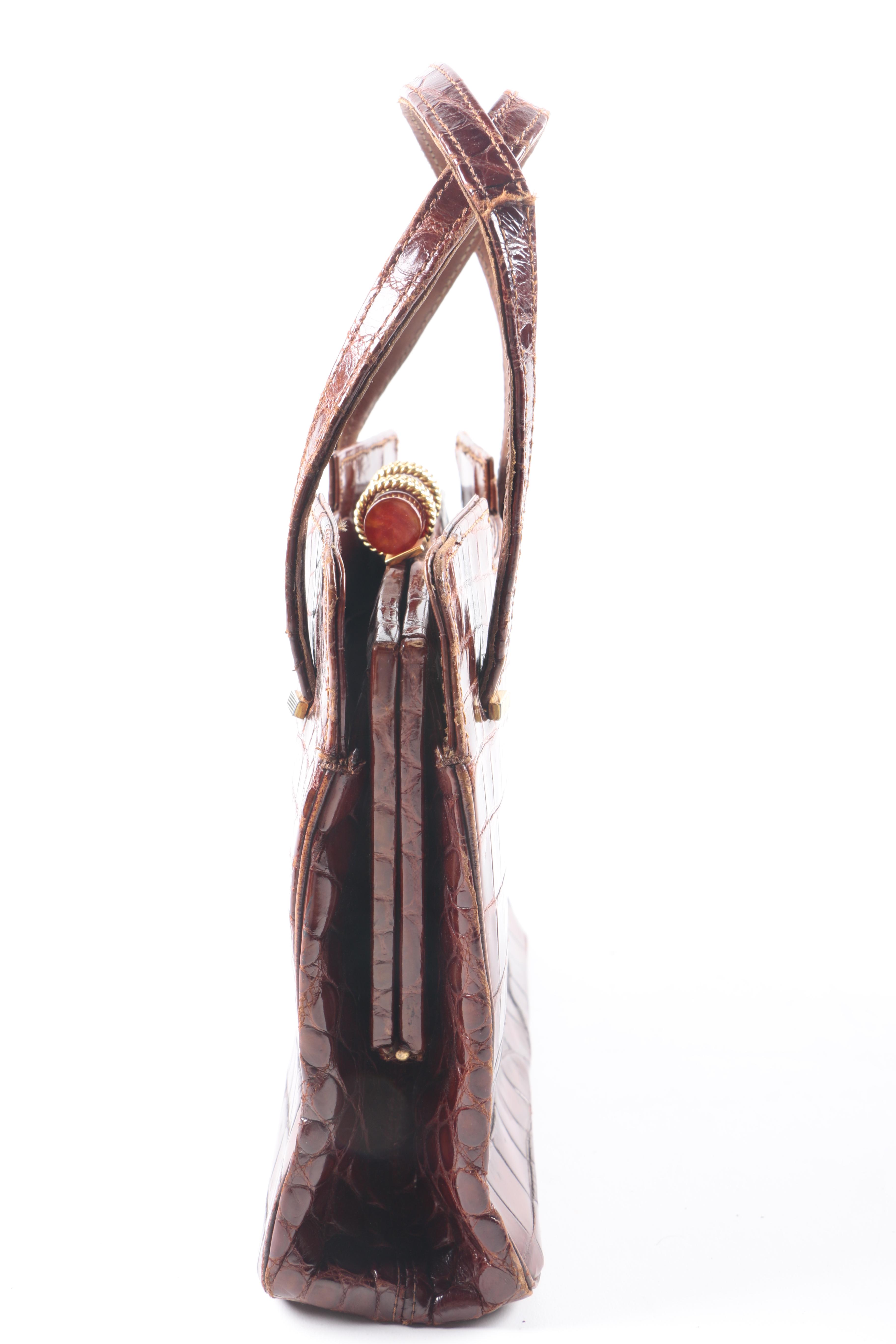 Vintage Crocodile Handbags Including Loewe and Sacha