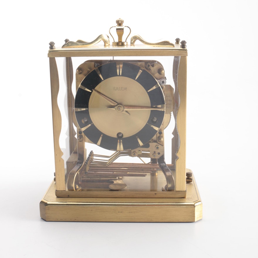 Salem Brass Mantel Clock