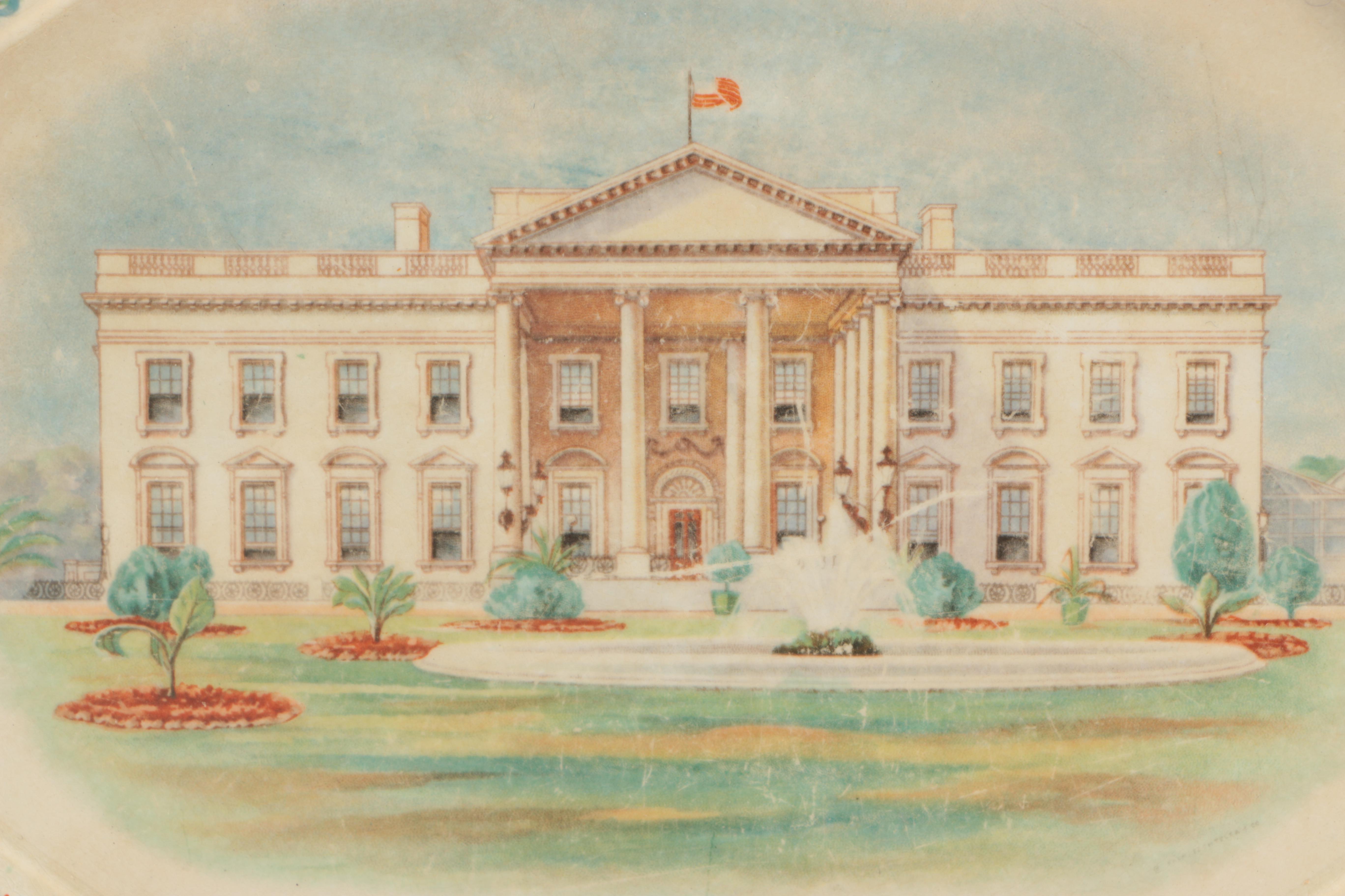 La Francaise Porcelain United States Presidential Plate