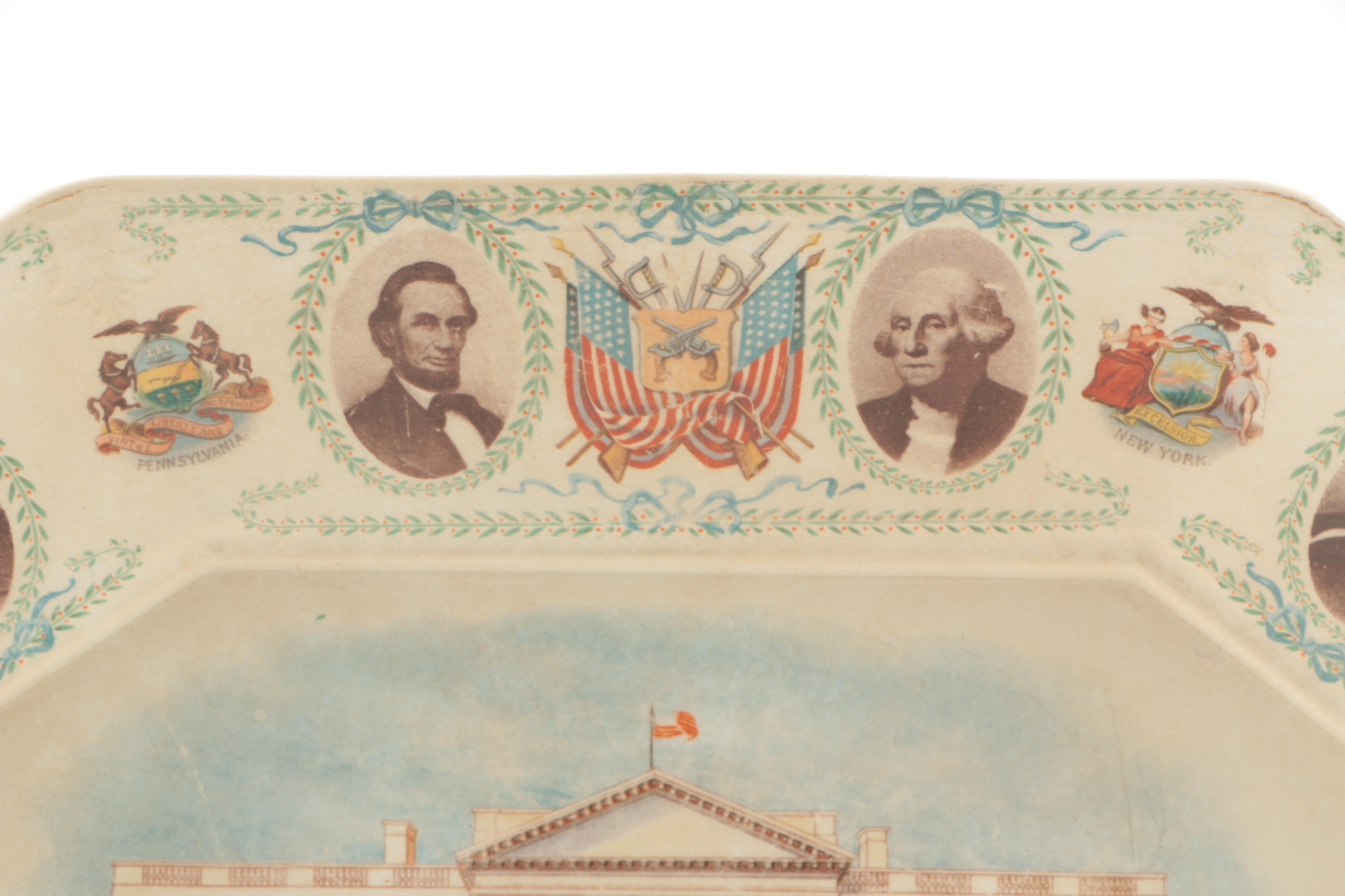 La Francaise Porcelain United States Presidential Plate