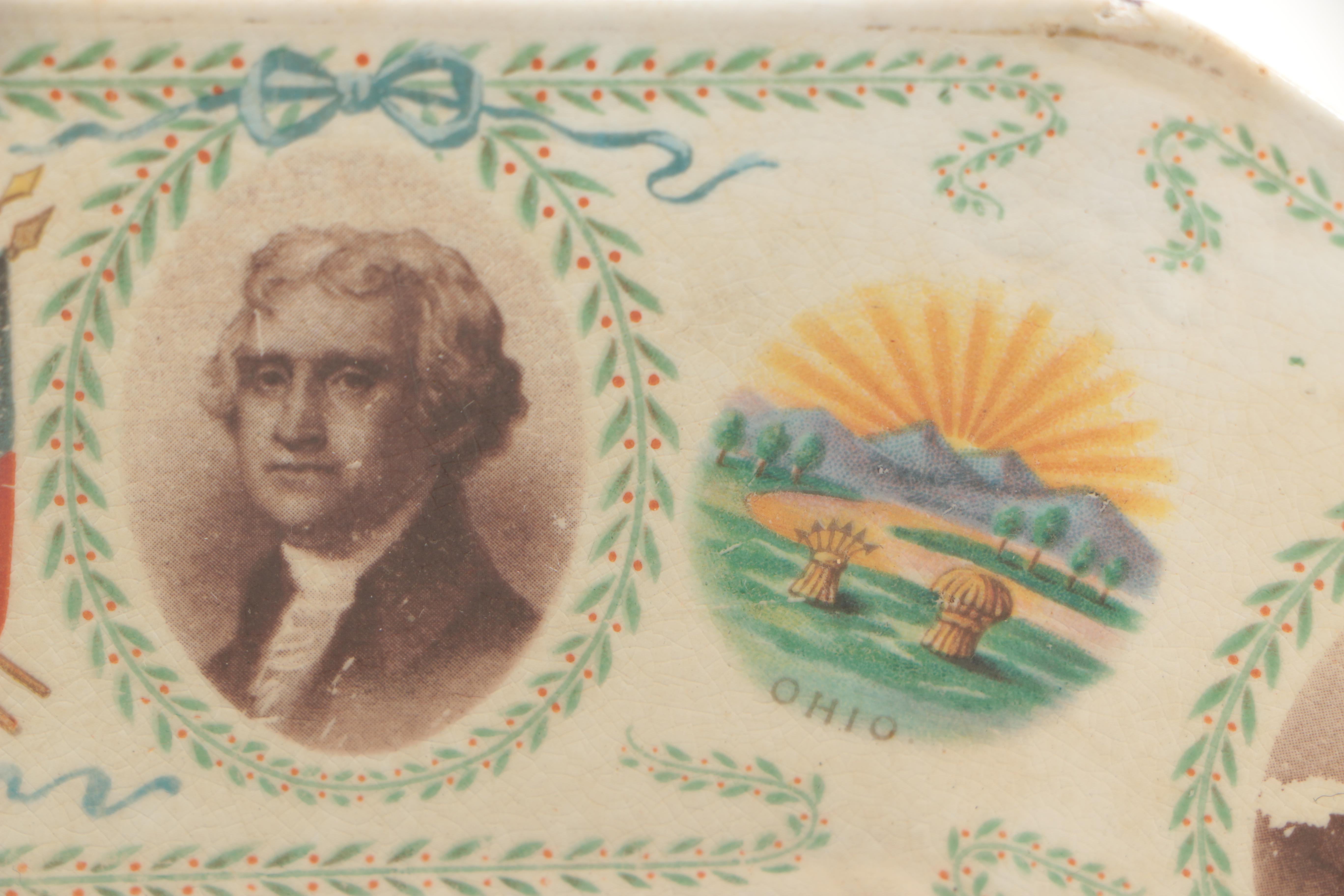 La Francaise Porcelain United States Presidential Plate