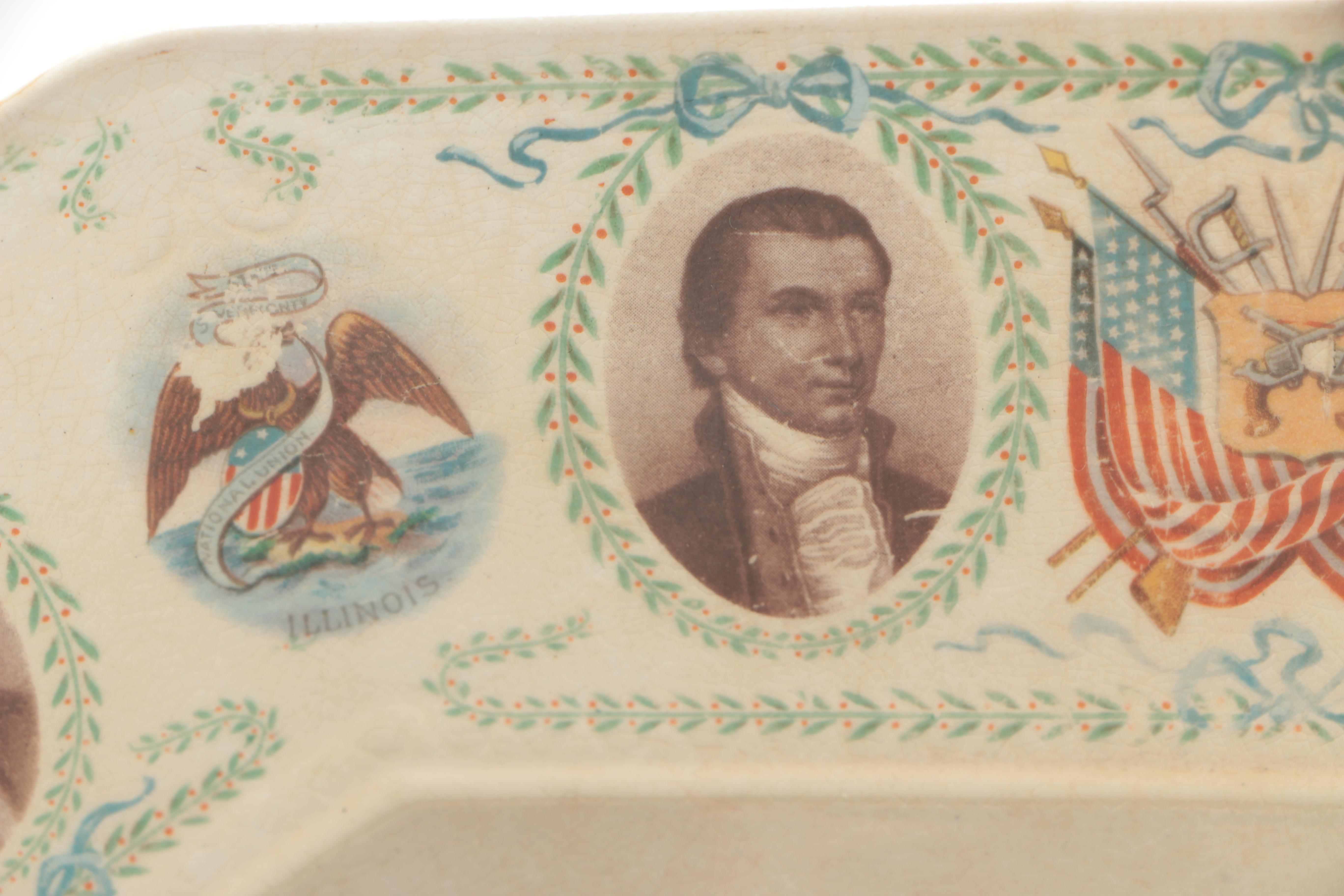La Francaise Porcelain United States Presidential Plate
