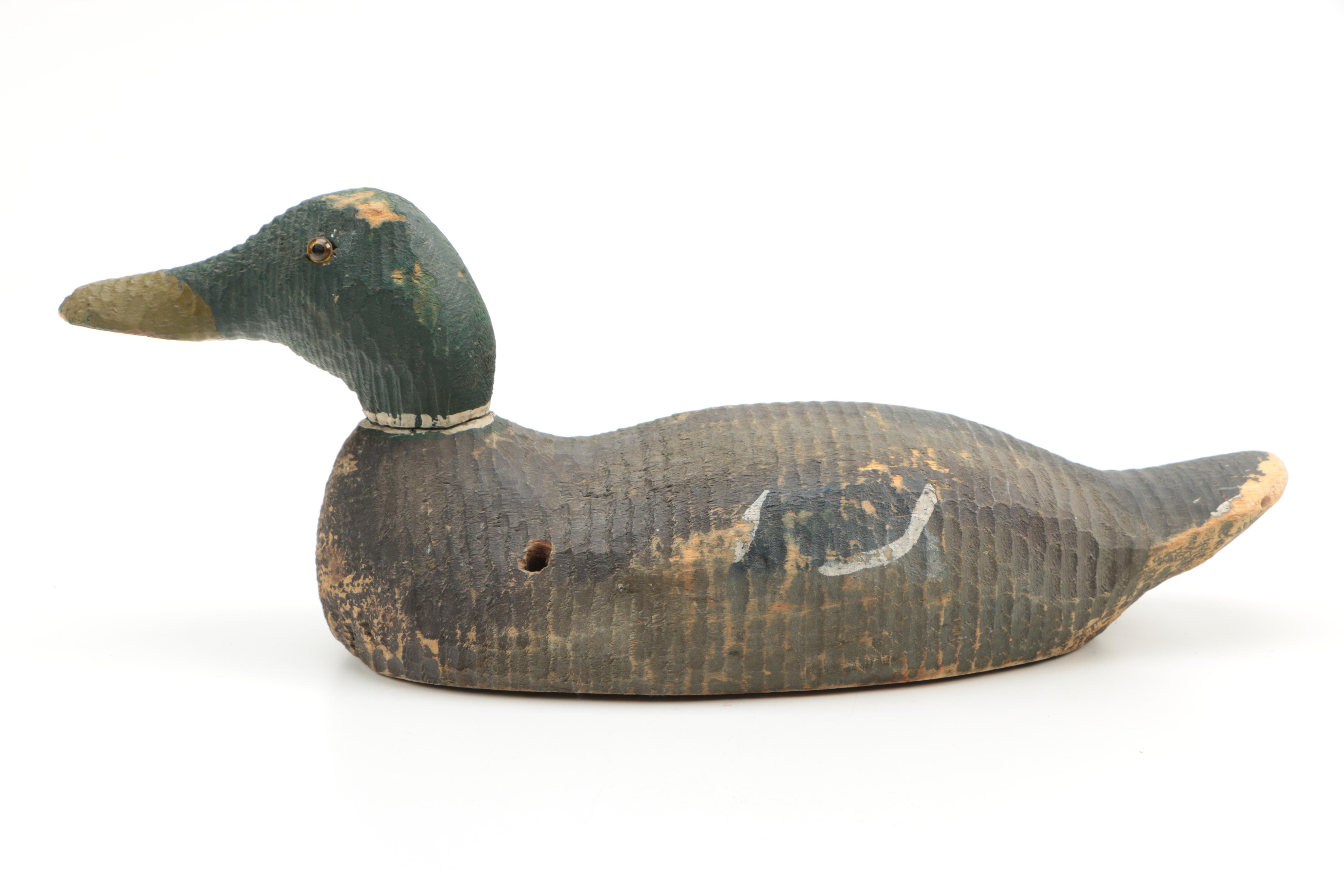 Handmade Wooden Duck Decoy