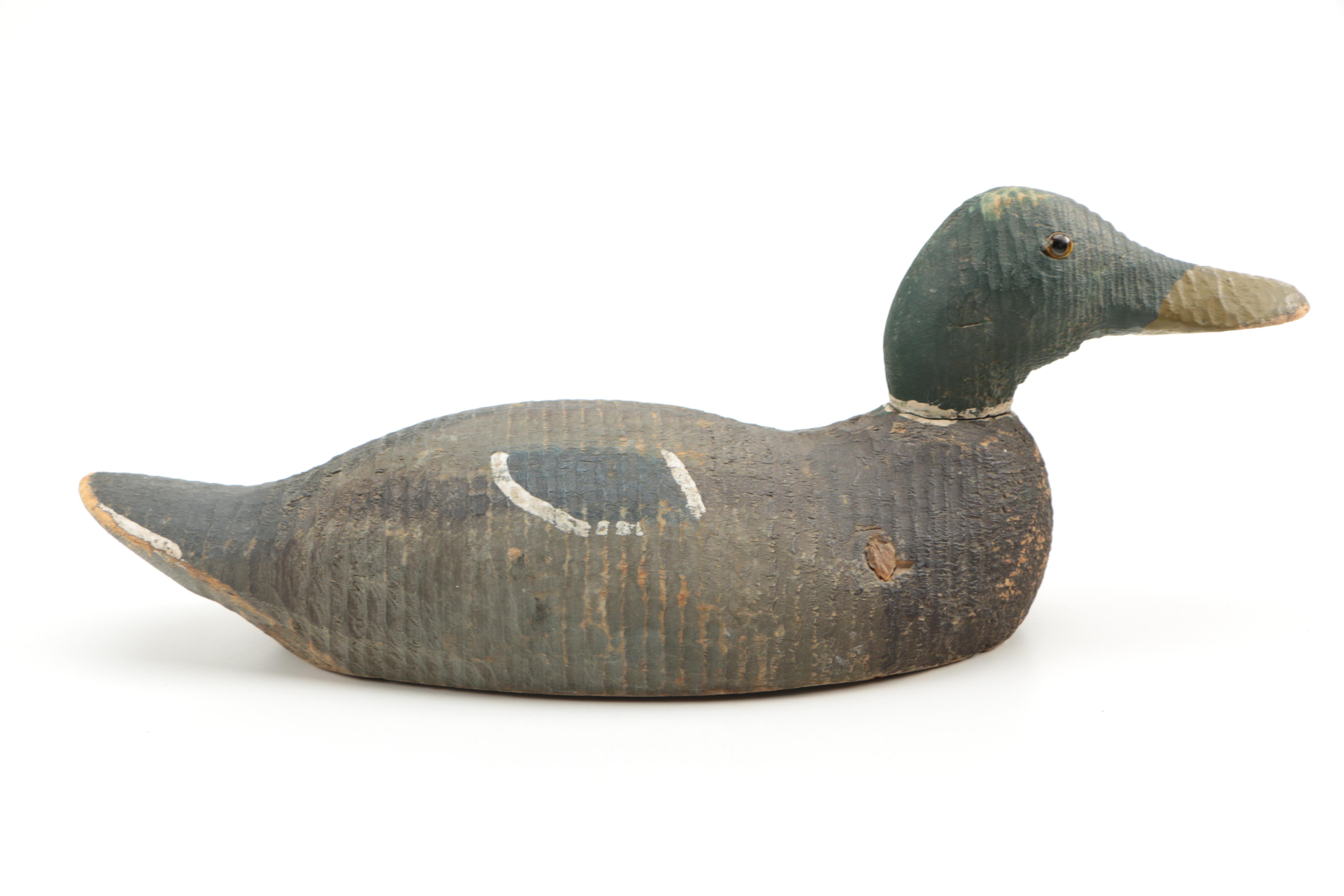 Handmade Wooden Duck Decoy
