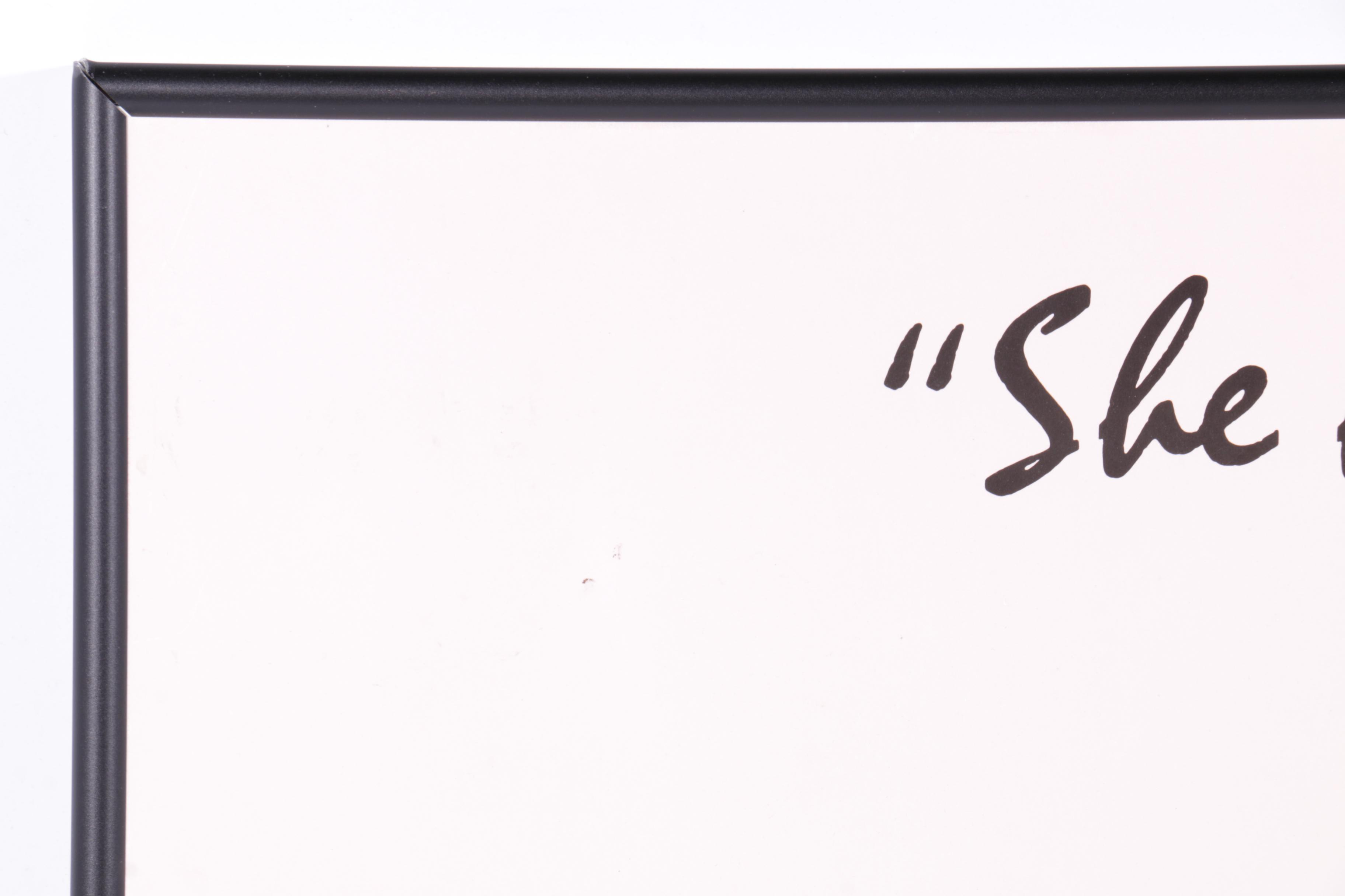 Framed Theatrical Film Poster Maximilian Schell's "Marlene"