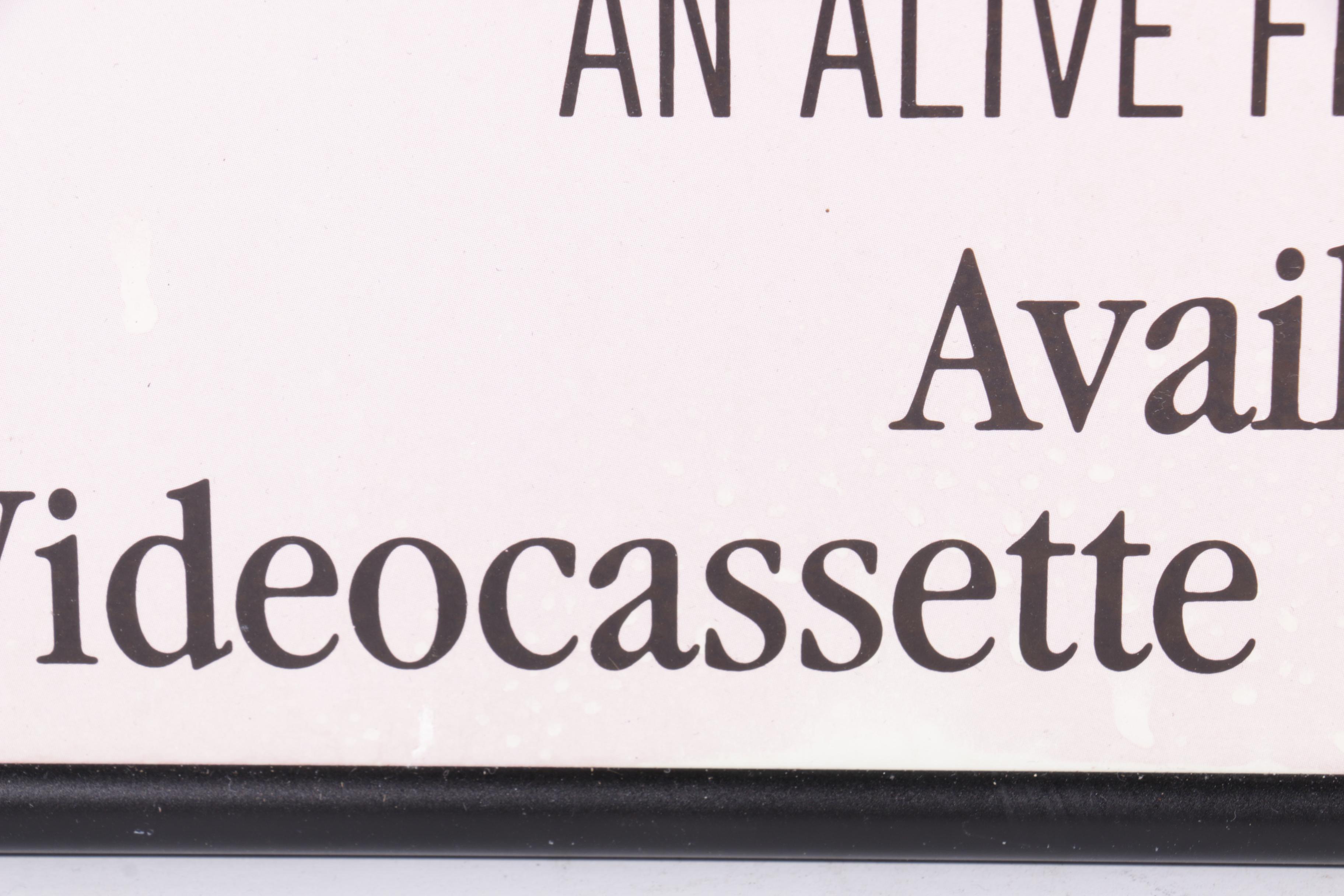 Framed Theatrical Film Poster Maximilian Schell's "Marlene"