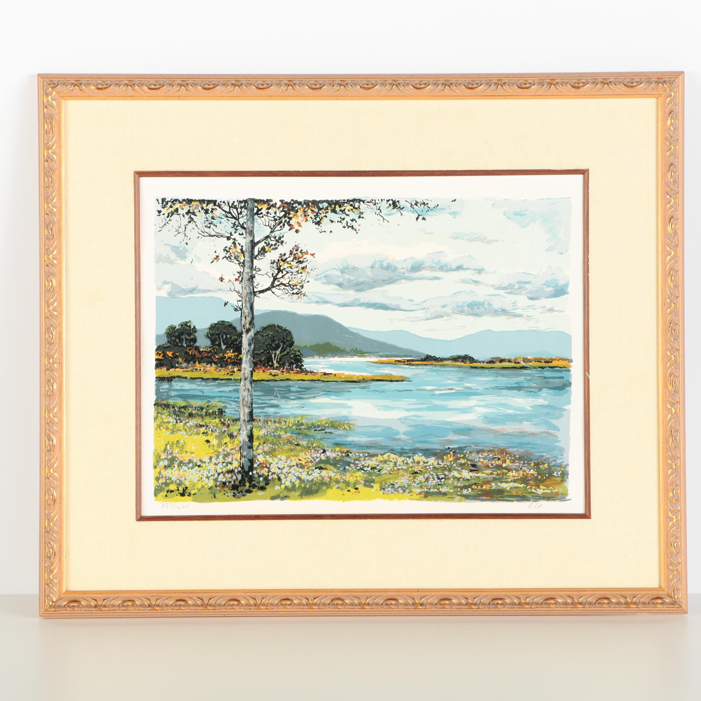 Lee Limited Edition Serigraph on Paper of a Lake